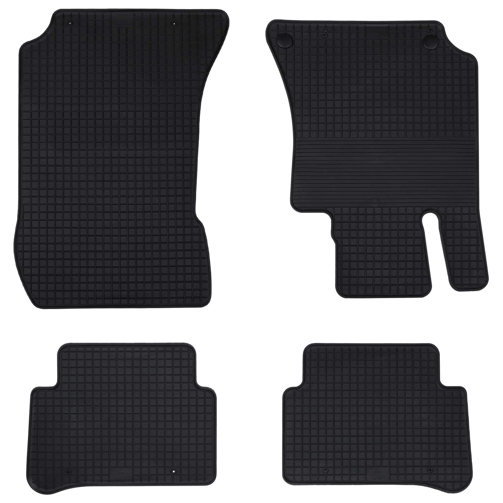 Autobodemmat 4 pcs Zwart Geschikt voor MERCEDES E 2009-2016