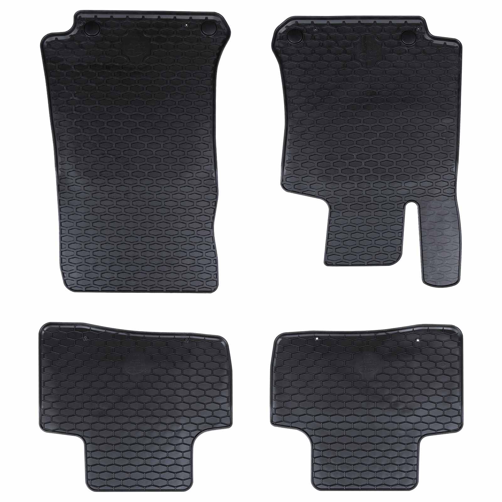 Autobodemmat 4 pcs Zwart geschikt voor GLC 2016-2022 Rubber