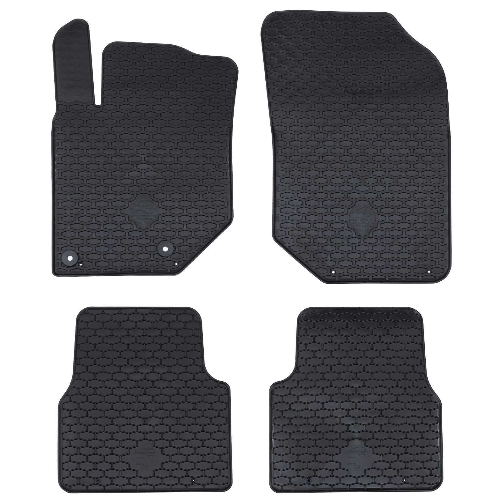 Autobodemmat 4 pcs Zwart Geschikt voor C4 2021- Rubber