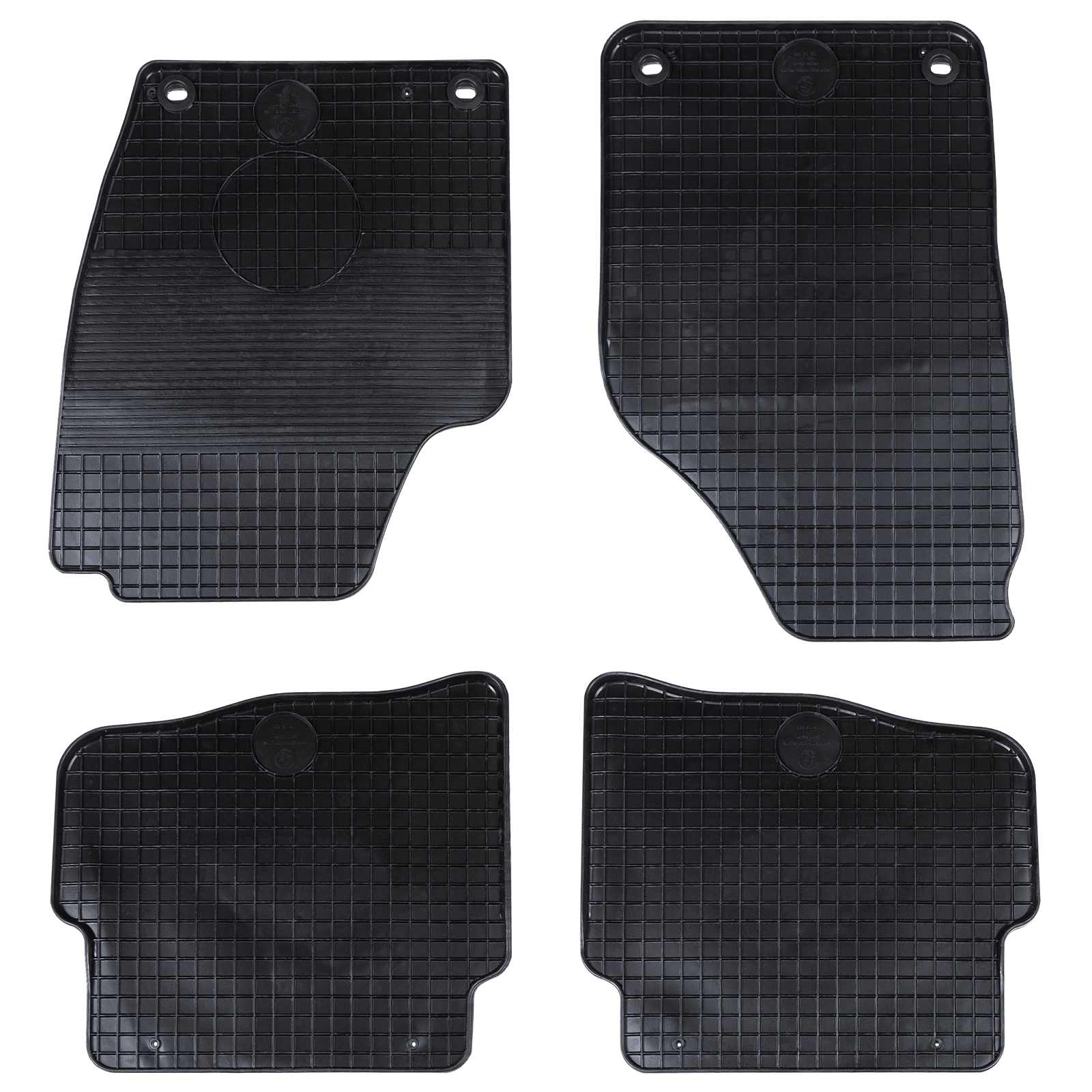 Autobodemmat 4 pcs Zwart geschikt voor VW POLO 2001-2009 NS