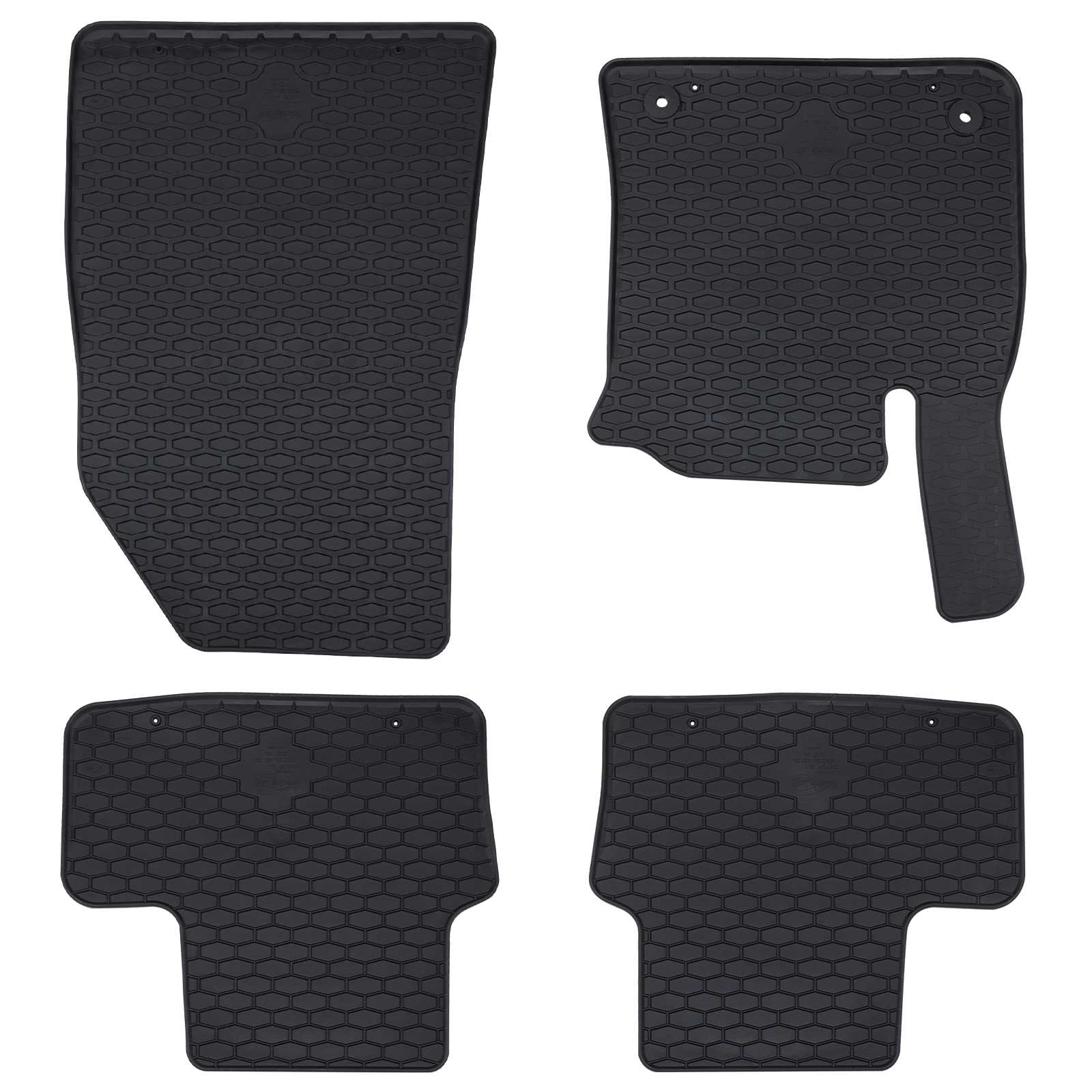 Autobodemmat 4 pcs Zwart geschikt voor CAPTUR 2020- Rubber