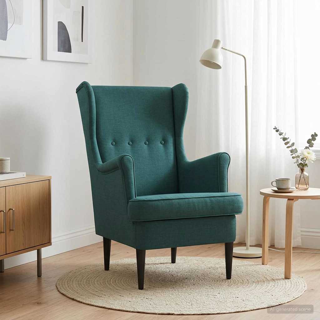 Fauteuil Donkergroen Stof