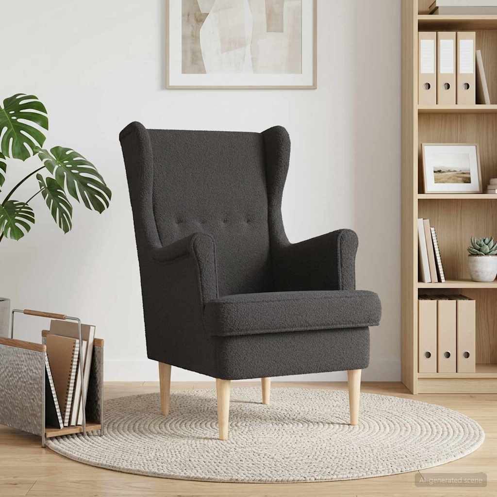 Fauteuil Donkergrijs Stof