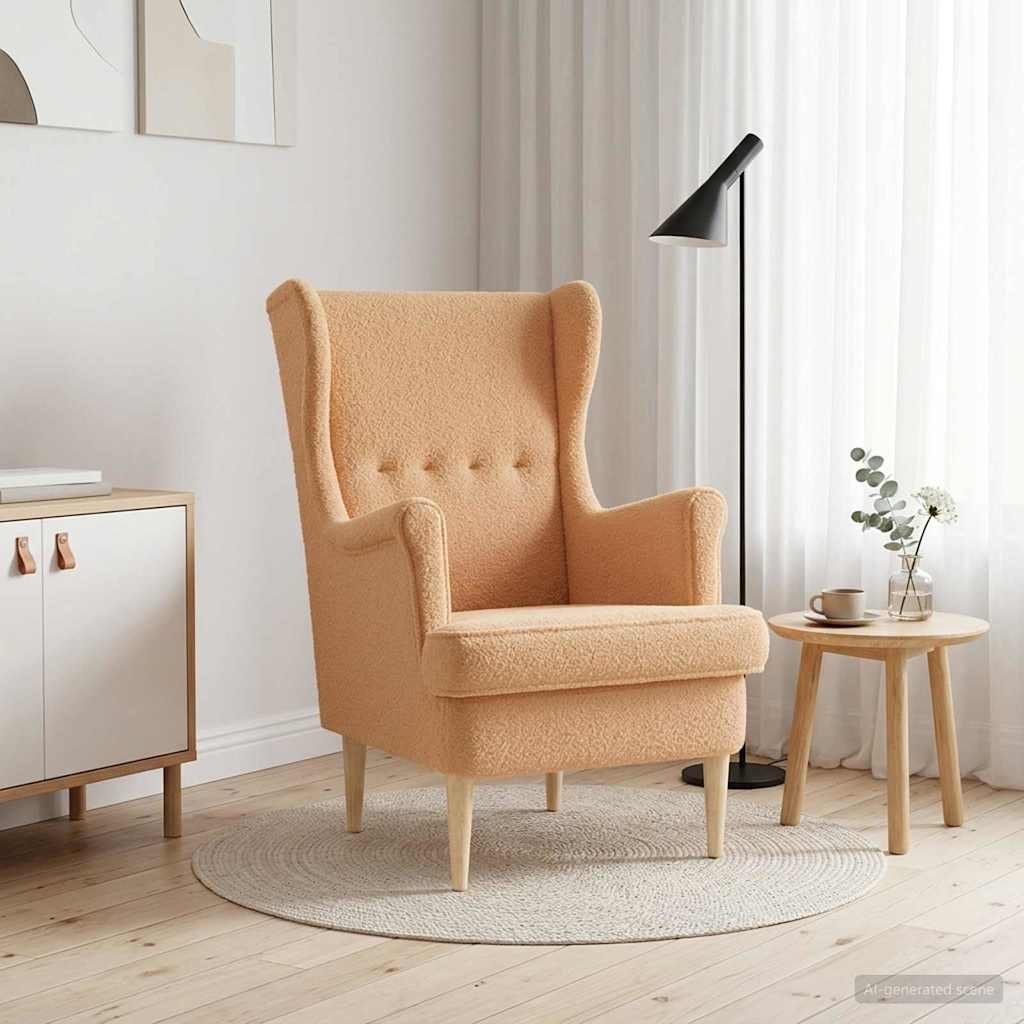 Fauteuil Beige Stof