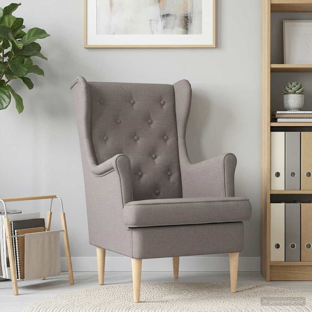 Fauteuil Taupe Stof