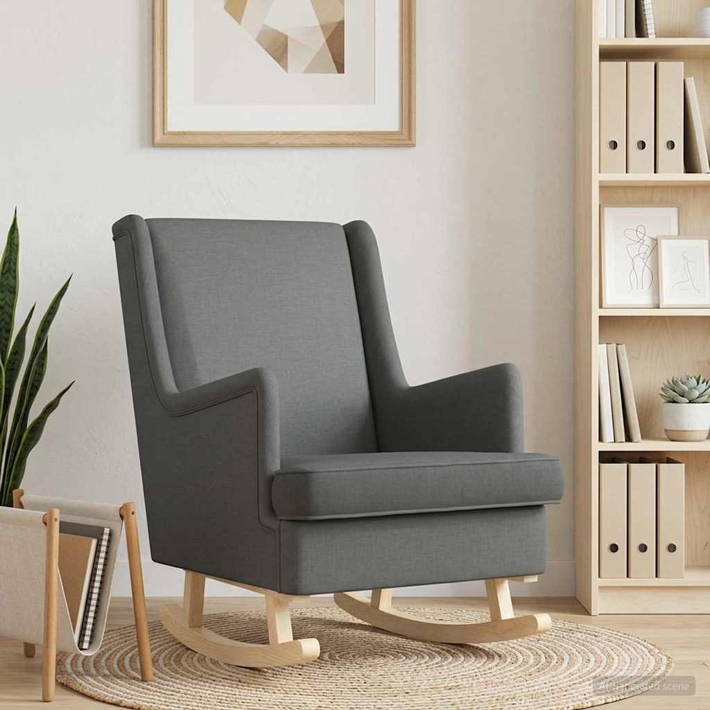 Schommelstoel Donkergrijs 62 x 80 x 85 cm Stof