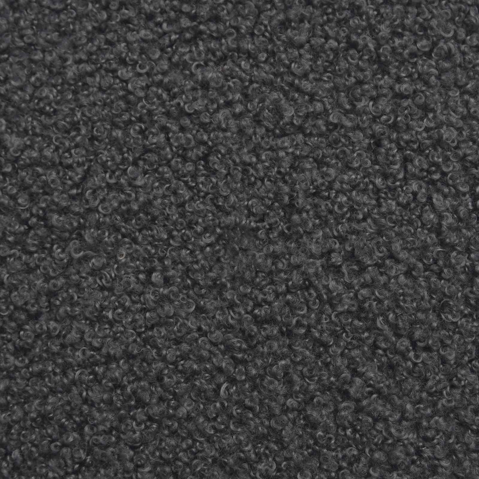 Voetenbank Donkergrijs 55 x 35 x 41 cm Bouclé – afbeelding 6