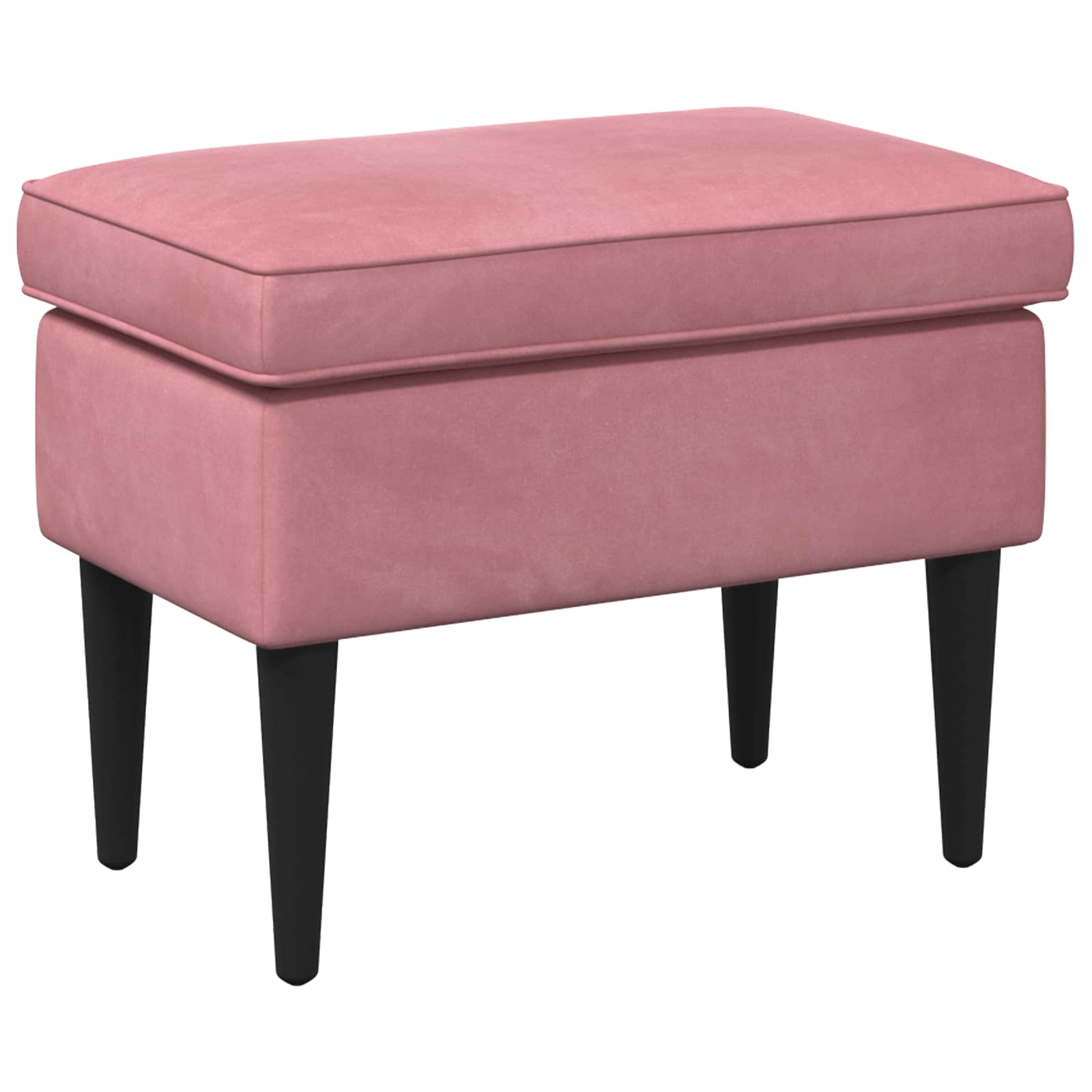 Voetenbank Roze 55 x 35 x 41 cm Fluweel – afbeelding 2