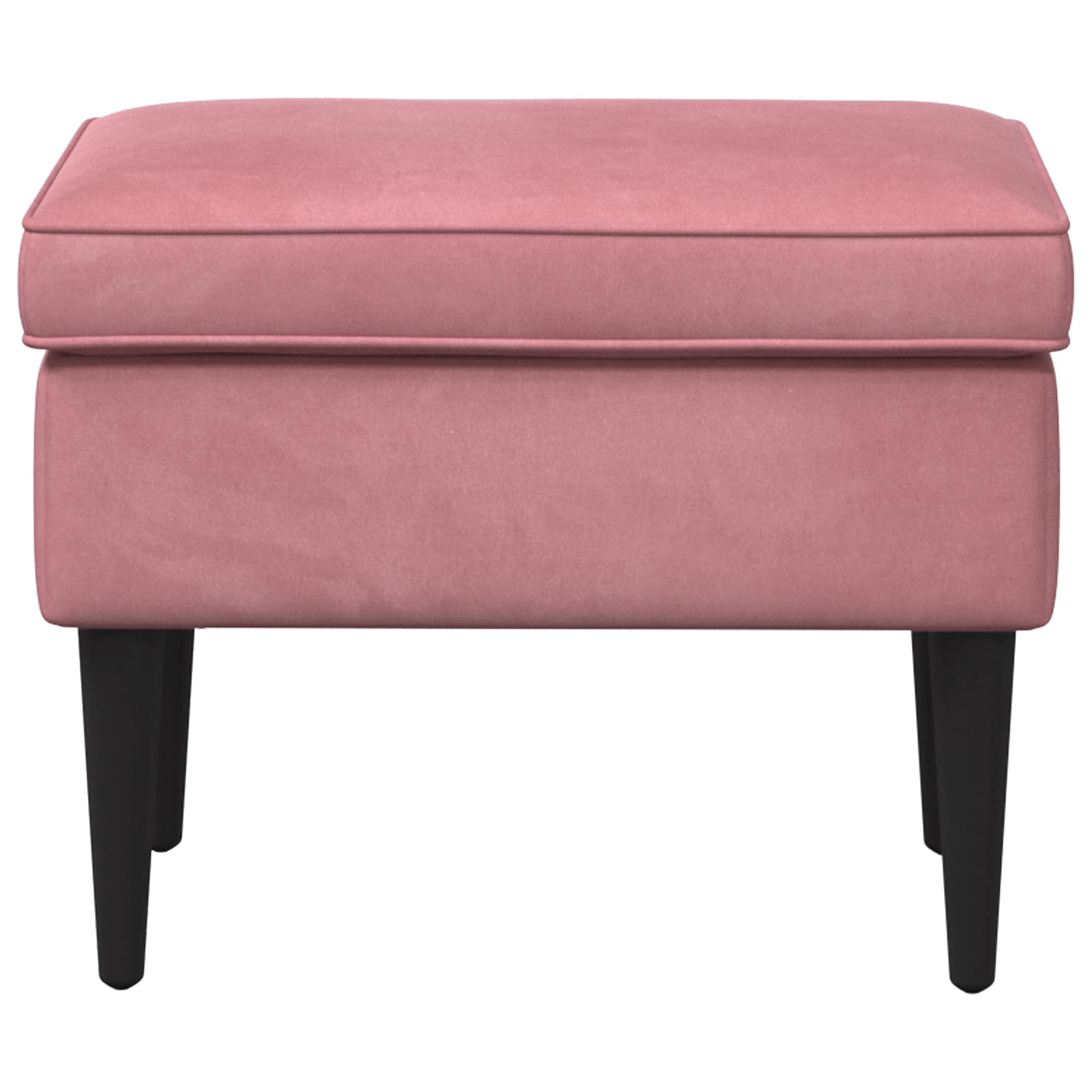 Voetenbank Roze 55 x 35 x 41 cm Fluweel – afbeelding 3