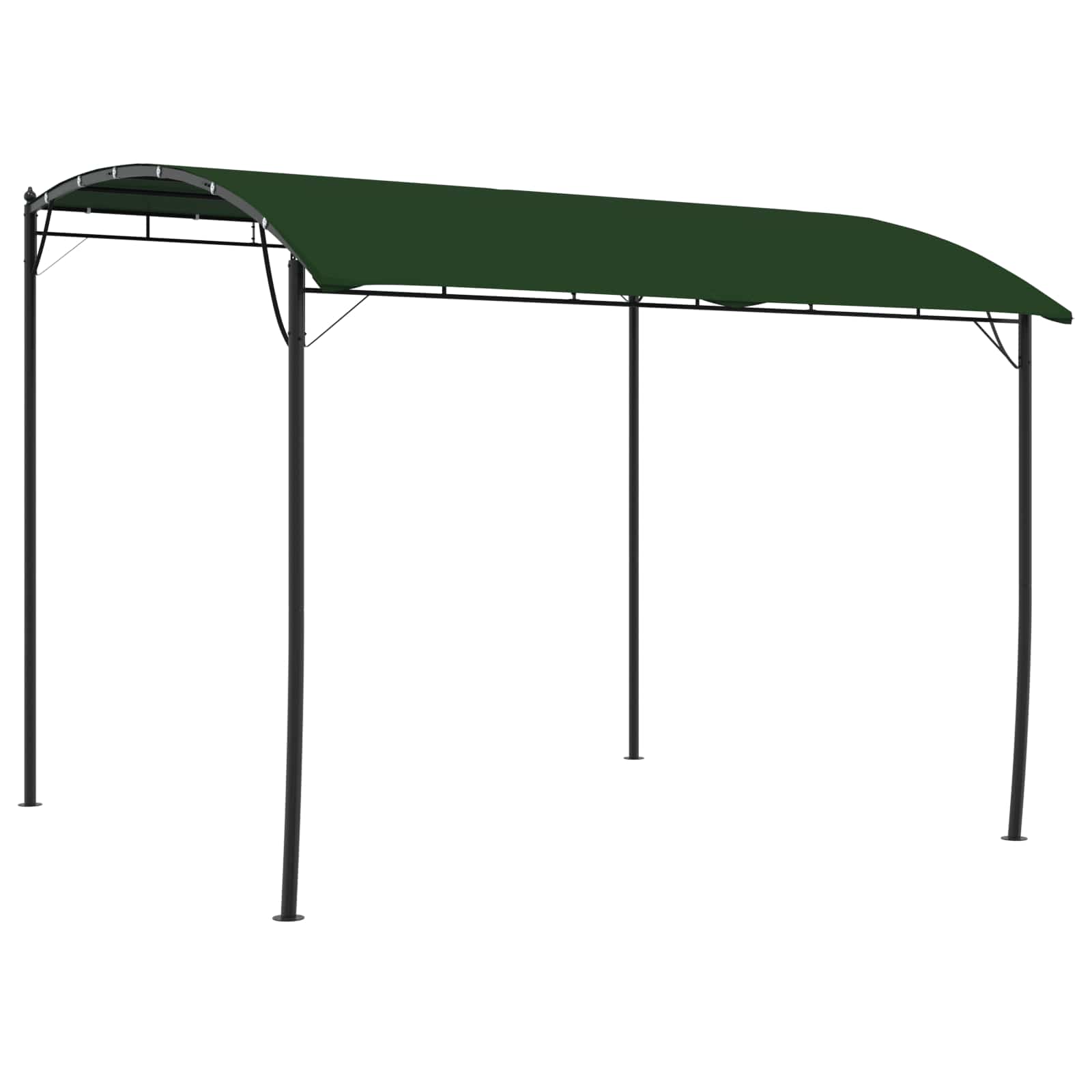 Prieel 3 x 3 x 2,55 m Groen Stof en Aluminium 180 – afbeelding 1