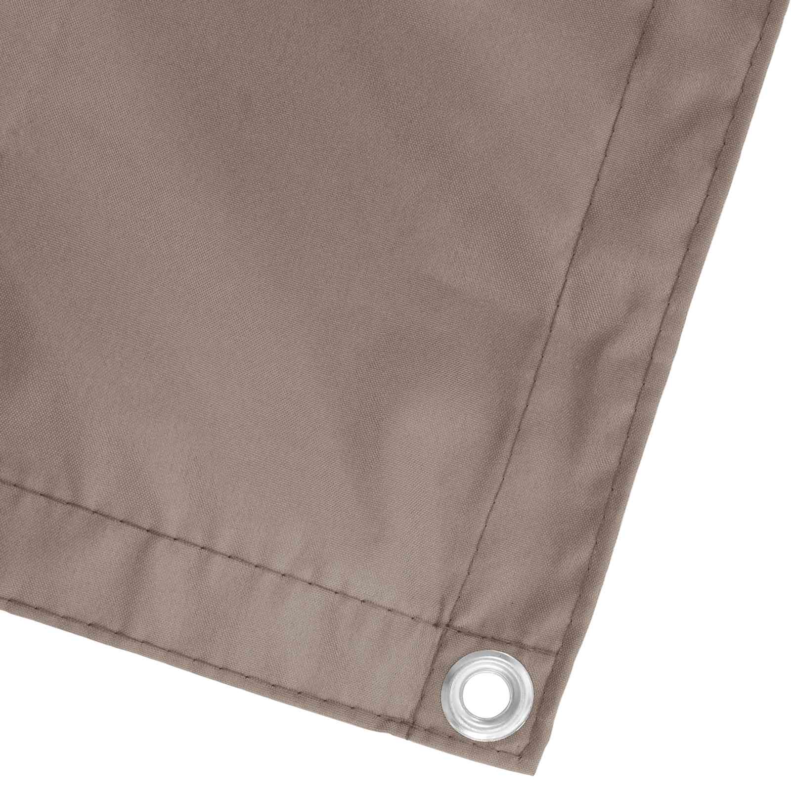 Balkon Scherm Taupe 100 x 600 cm Oxford Stof – afbeelding 3