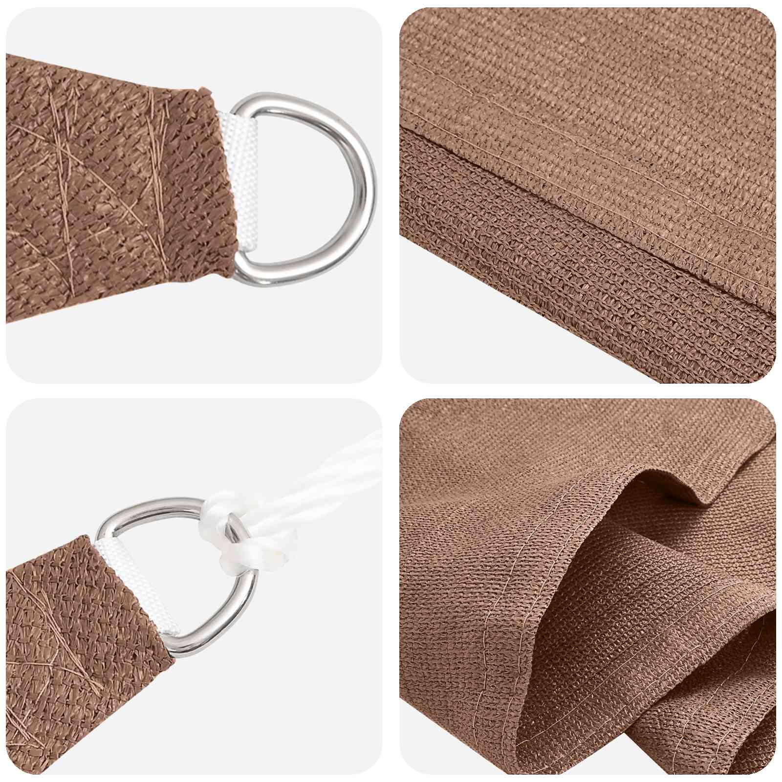 Zonneschaduwzeil Taupe 2,5 x 6 m HDPE – afbeelding 2