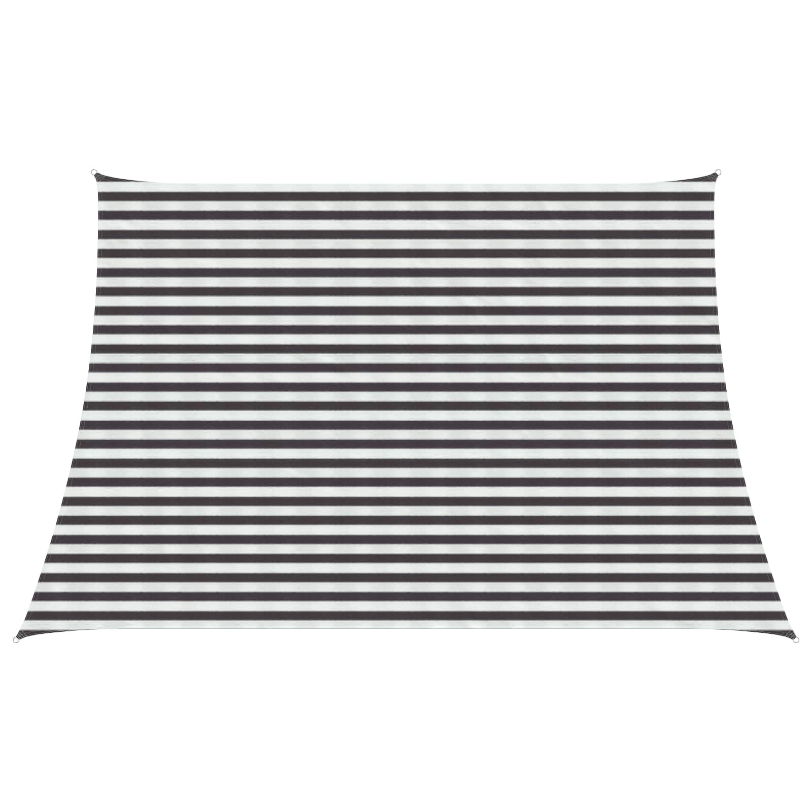 Zonneschaduwzeil Antraciet en Wit 4 / 5 x 3 m HDPE – afbeelding 1