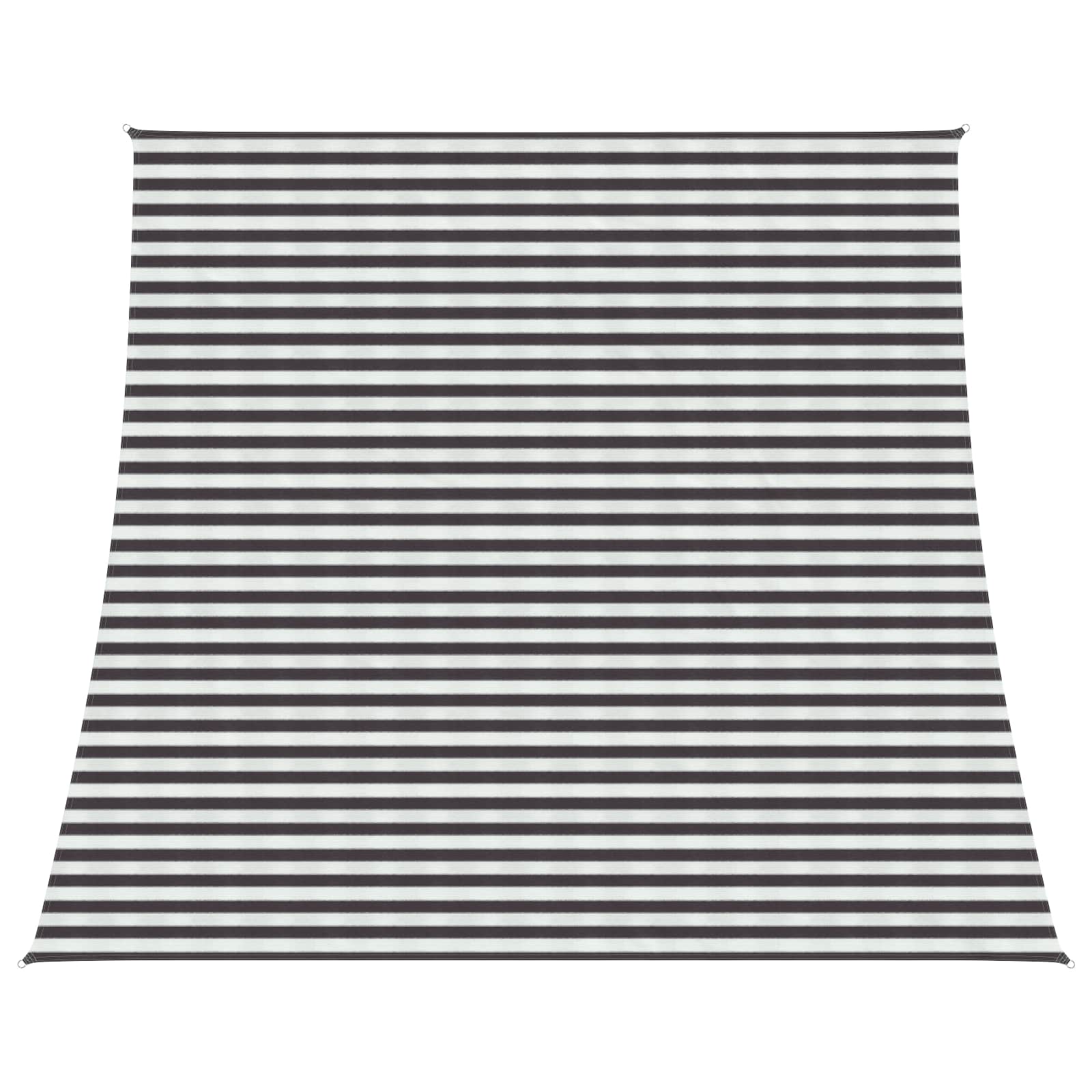 Zonneschaduwzeil Antraciet en Wit 4 / 5 x 4 m HDPE – afbeelding 1
