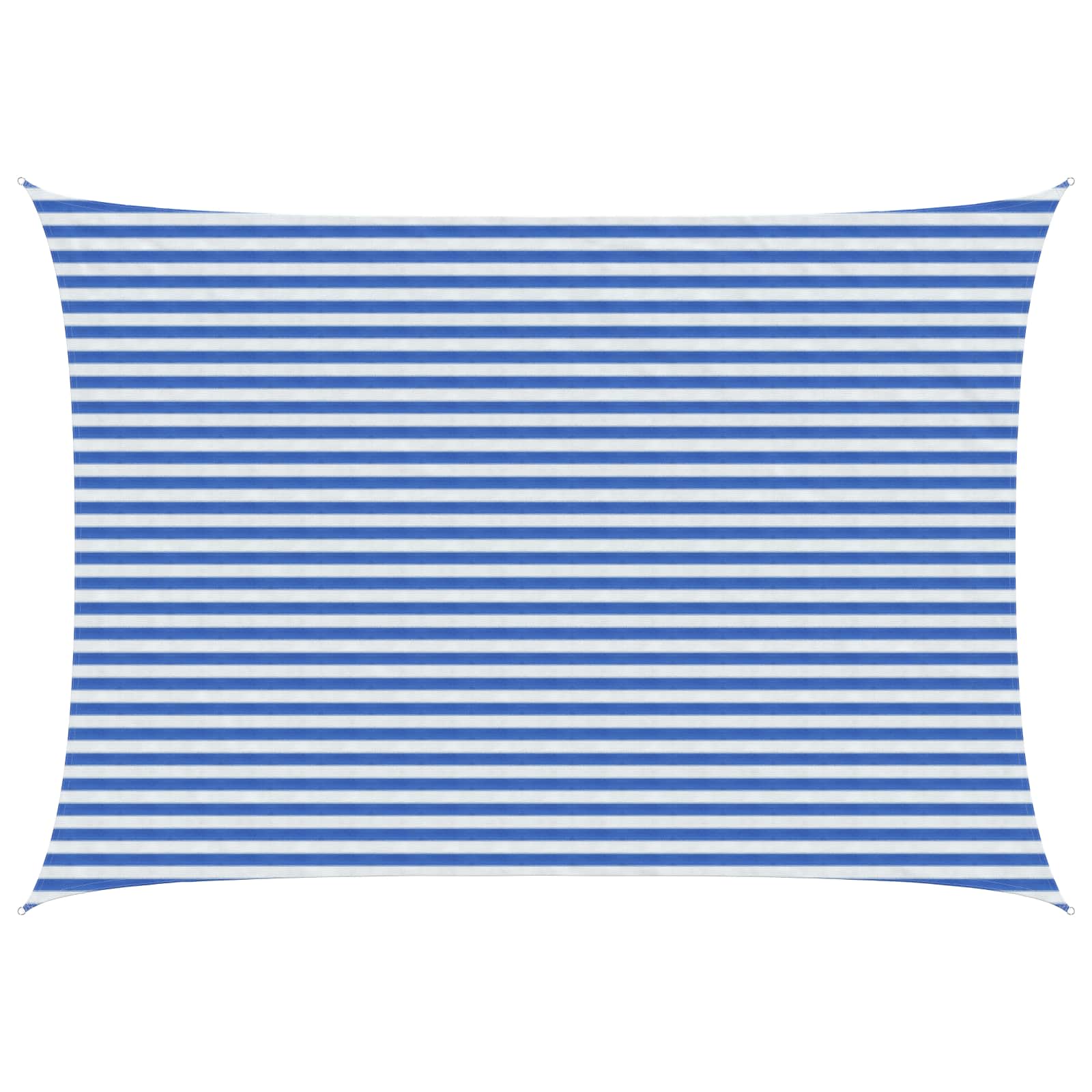 Zonneschaduwzeil Blauw en Wit 3,5 x 5 m HDPE – afbeelding 1