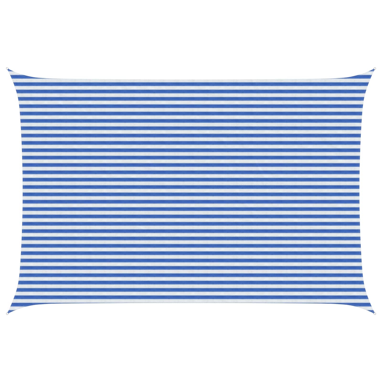 Zonneschaduwzeil Blauw en Wit 4 x 5 m HDPE – afbeelding 1