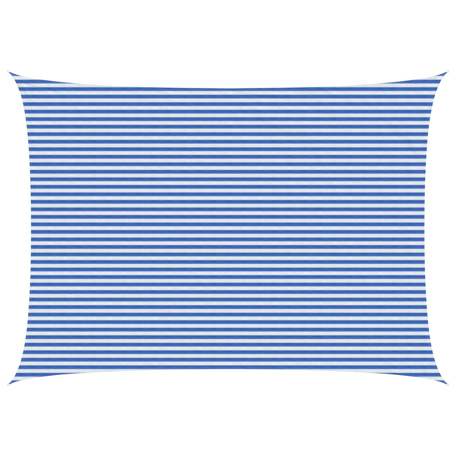 Zonneschaduwzeil Blauw en Wit 5 x 7 m HDPE – afbeelding 1