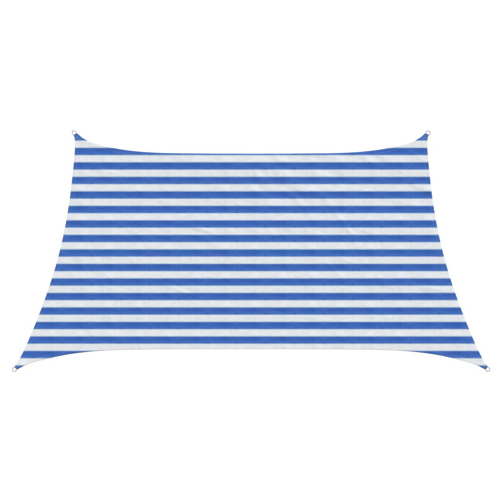 Zonneschaduwzeil Blauw en Wit 3 / 4 x 2 m HDPE