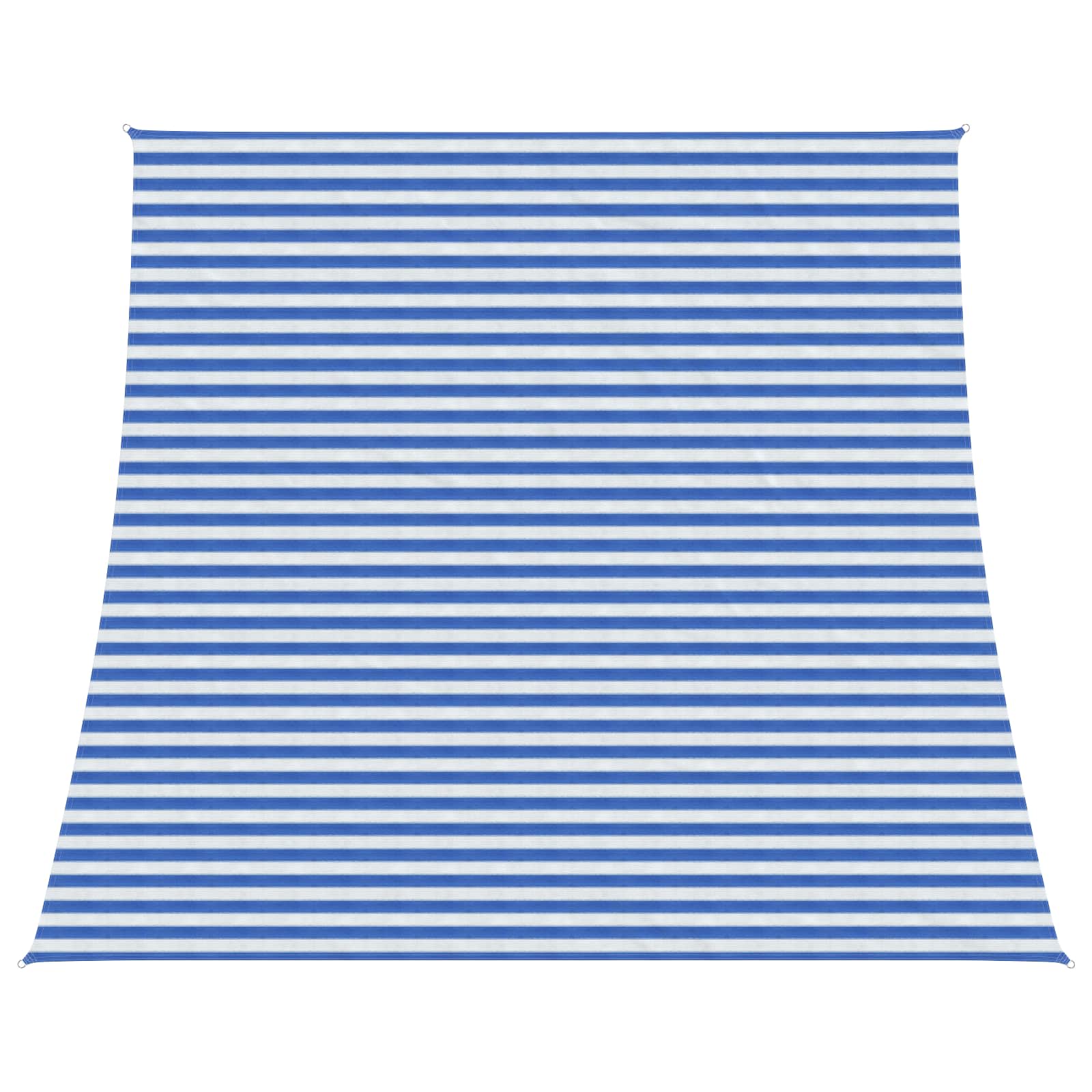 Zonneschaduwzeil Blauw en Wit 4 / 5 x 4 m HDPE – afbeelding 1