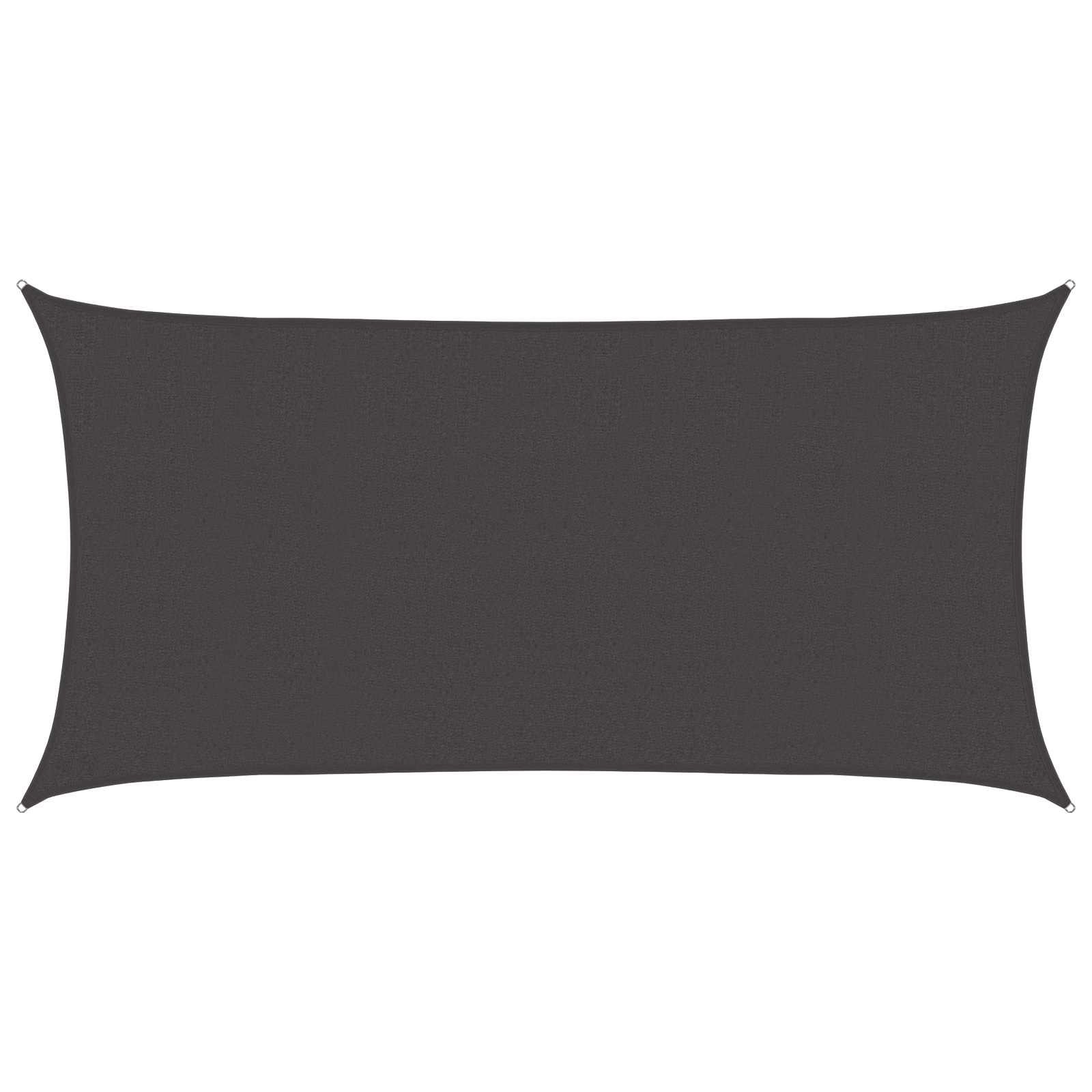 Zonneschaduwzeil Antracietkleurig 2,5 x 6 m HDPE – afbeelding 1