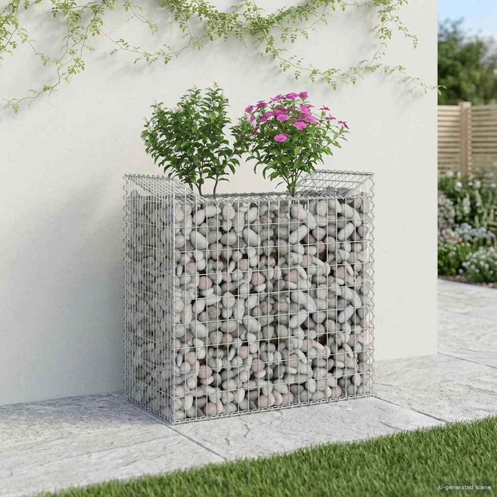 Gabion Verhoogd Bed Zilverkleurig