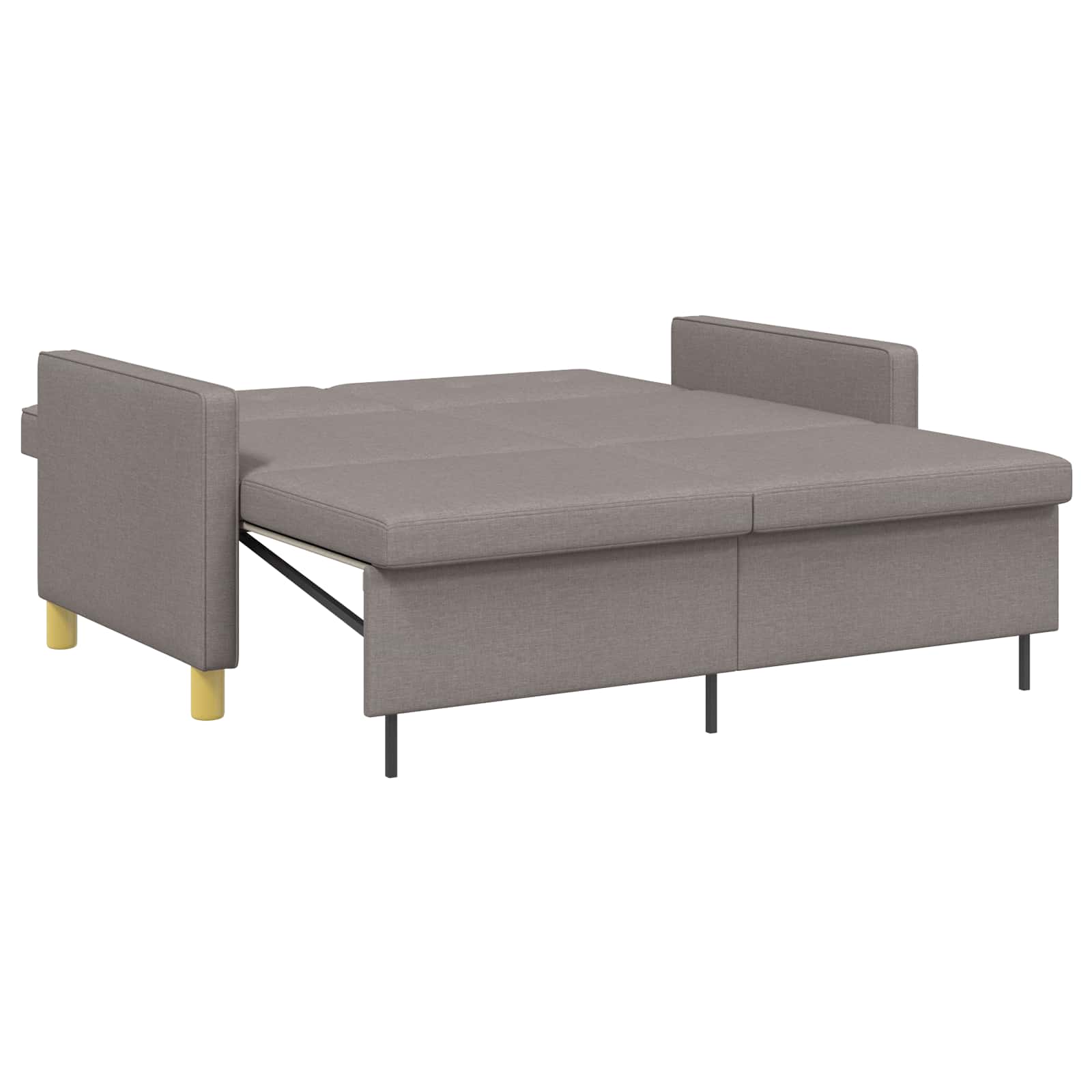 Uittrekbare Slaapbank Taupe Stof – afbeelding 6