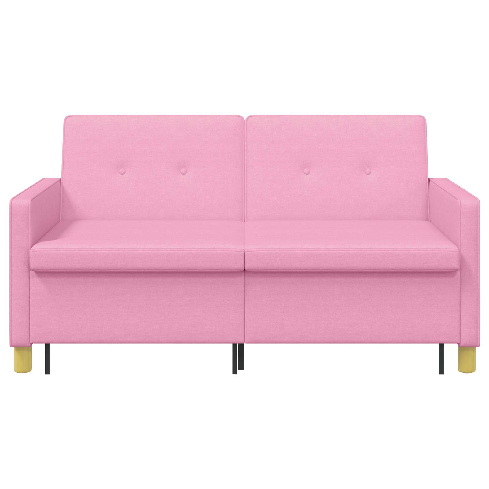 Uittrekbare Slaapbank Roze Stof – afbeelding 7