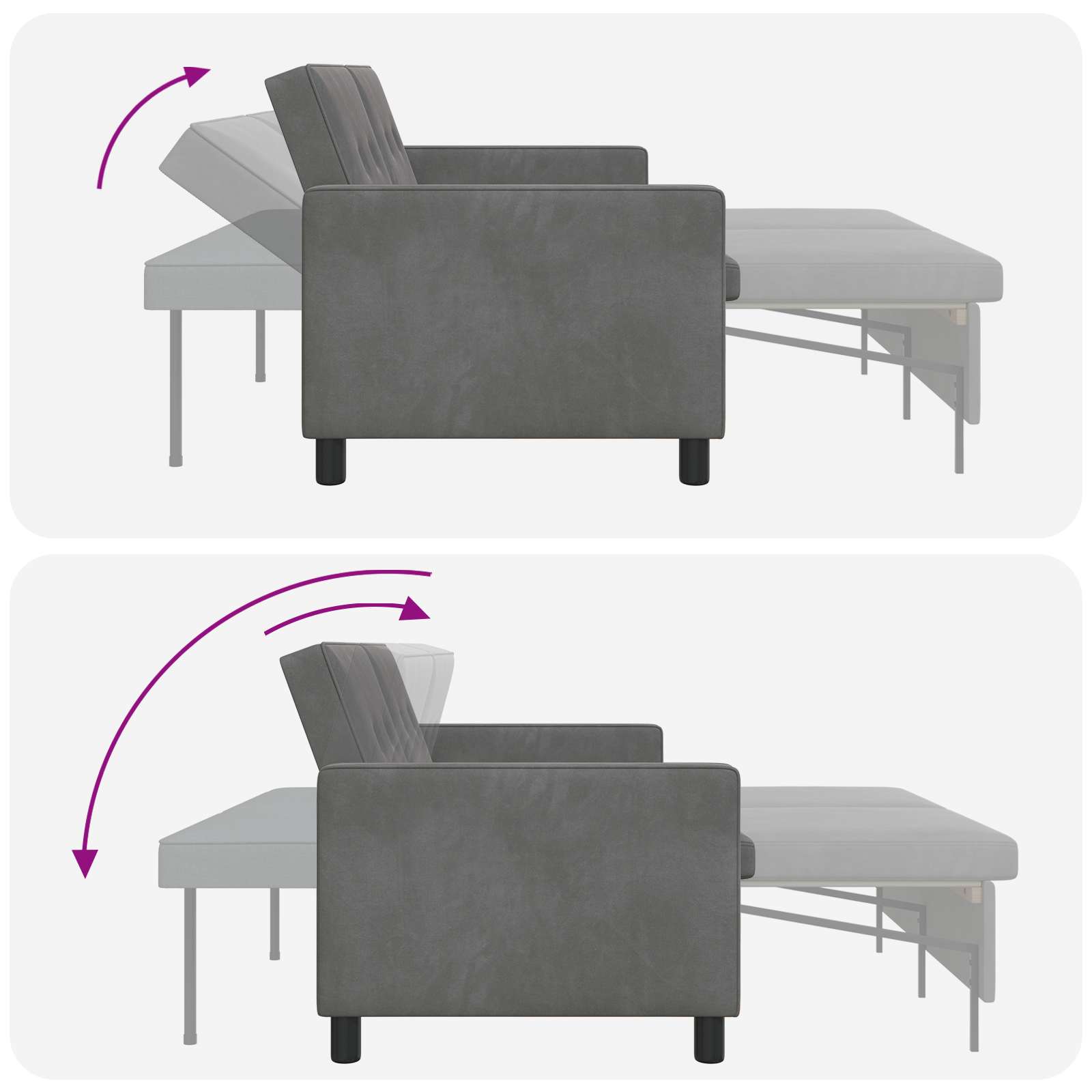 Slaapbank Lichtgroen Stof – afbeelding 11