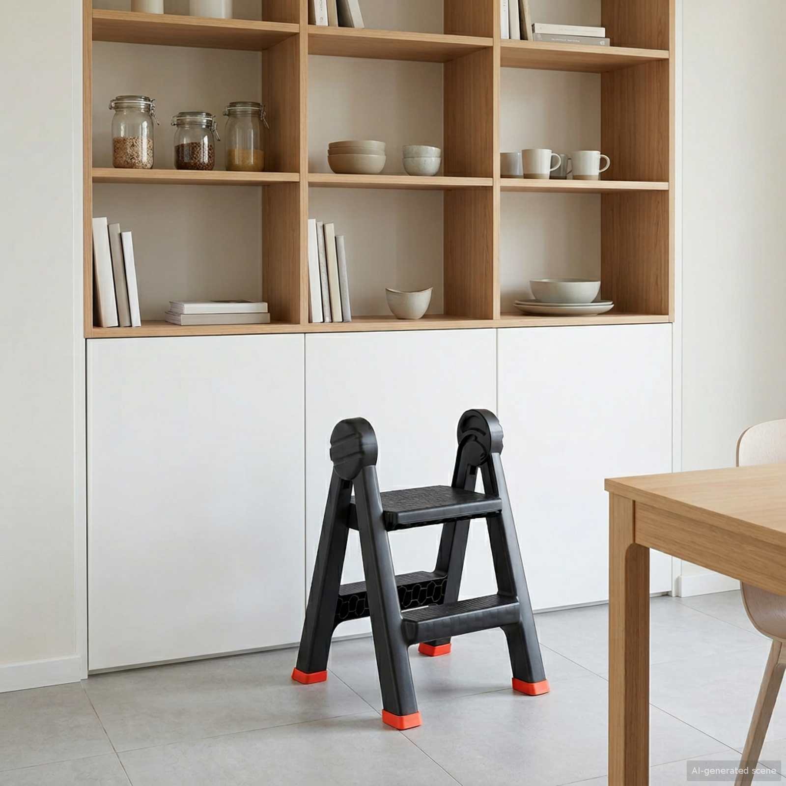 Ladder Zwart en Rood 46 x 30 x 63 cm PP en Elastomeer – afbeelding 1