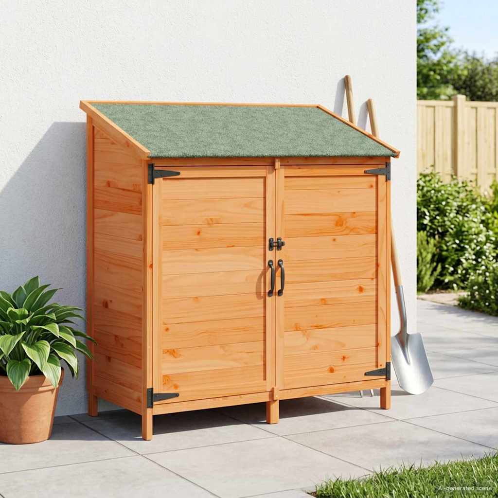 Tuinschuur Bruin 106,5 x 56 x 113,5 cm Bewerkt hout
