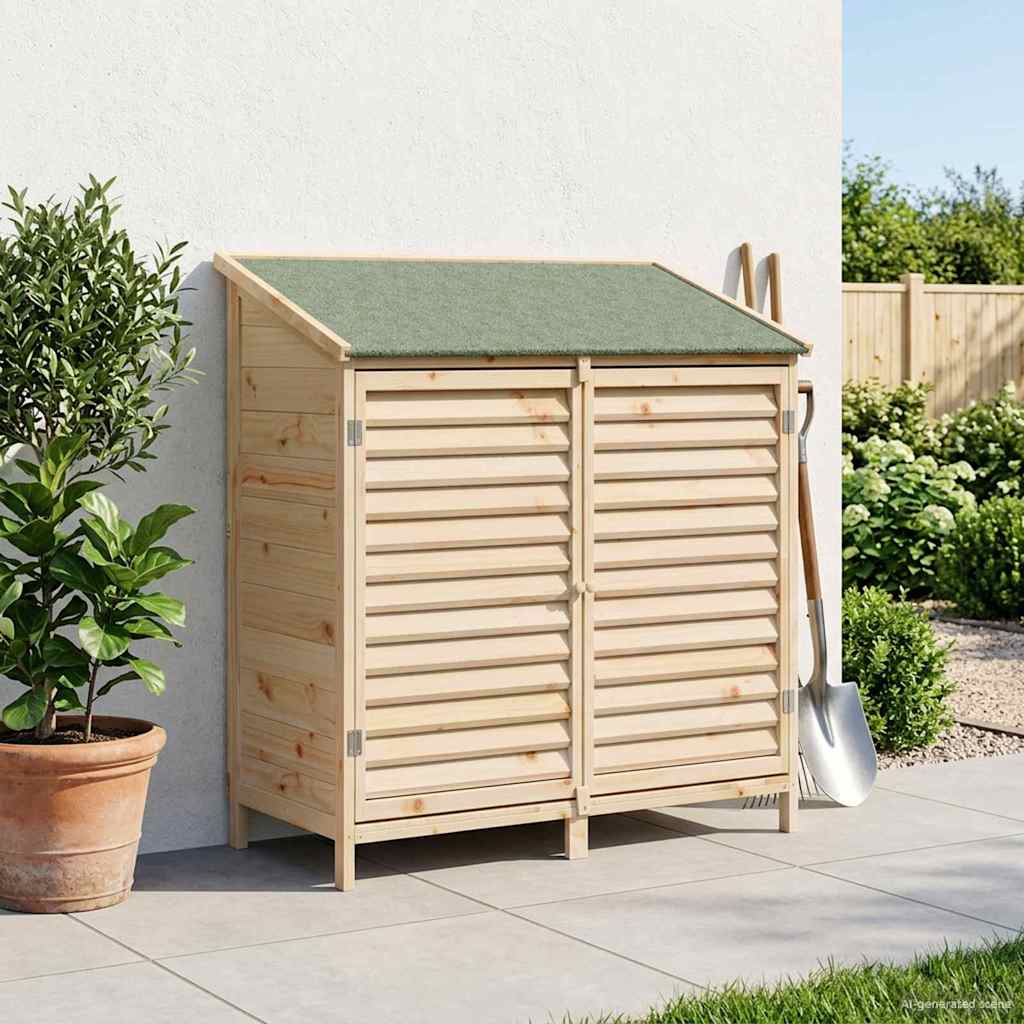 Tuinschuur Naturel 106 x 56 x 113,5 cm Massief Vurenhout