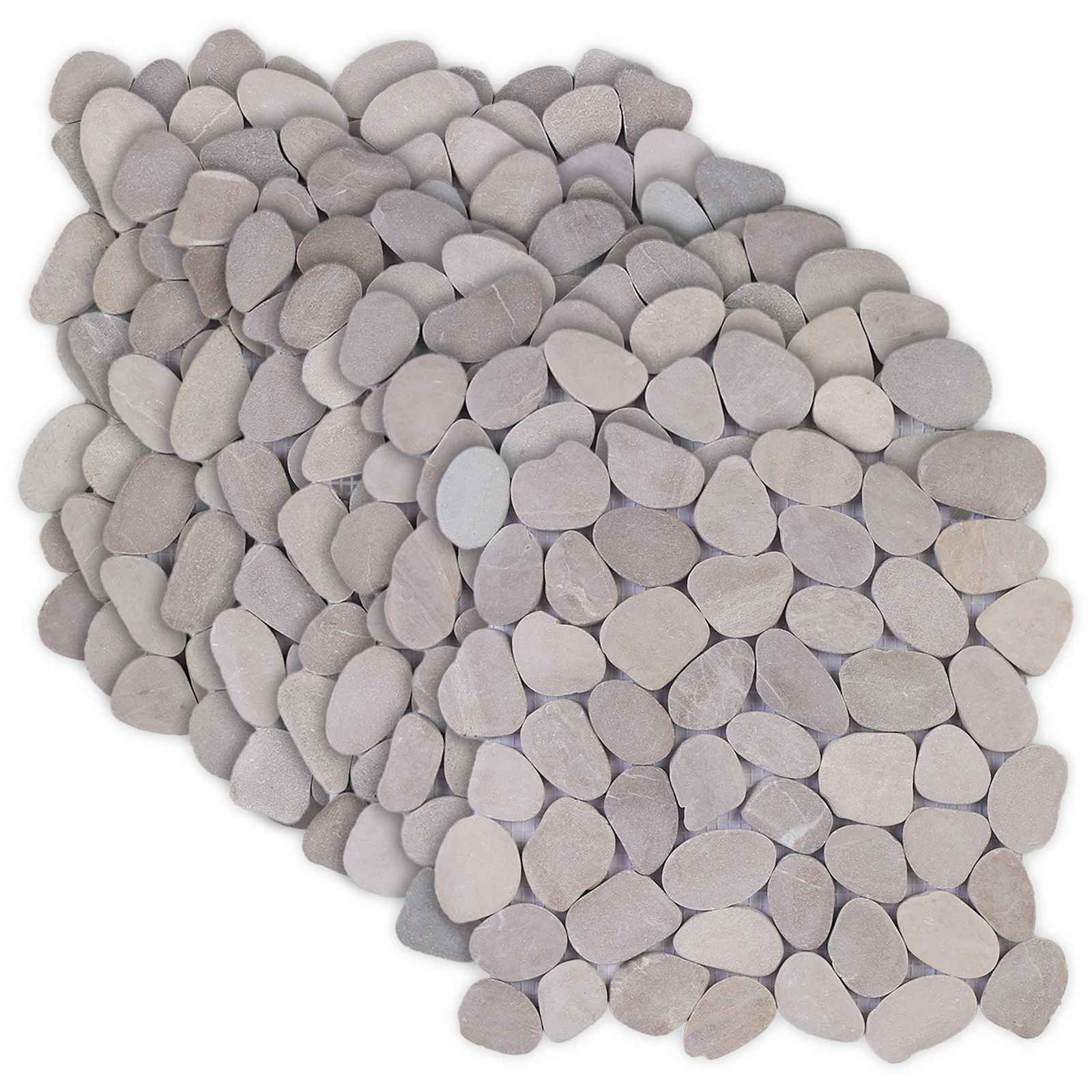 Kiezeltegels Taupe 30 x 30 cm