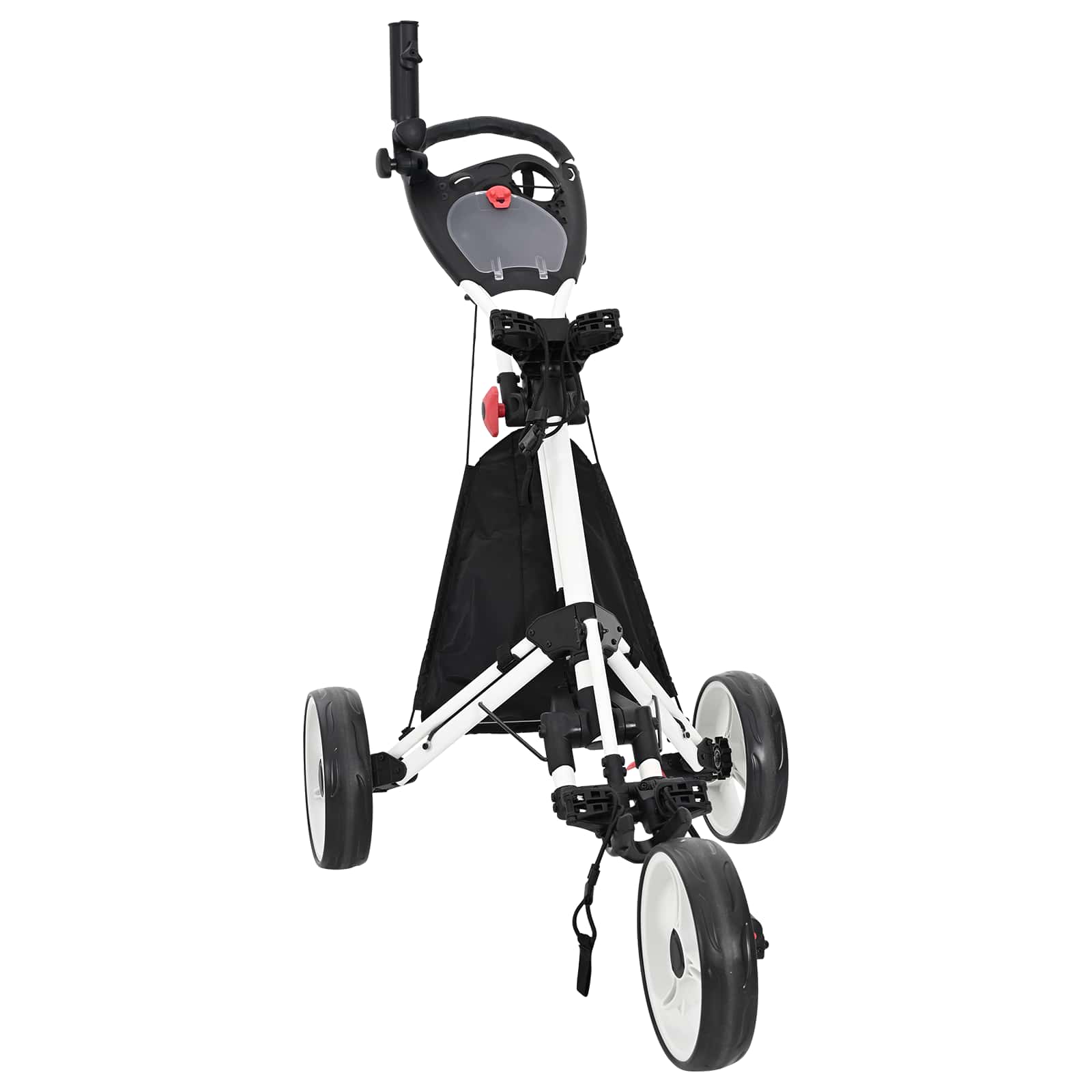 Golf trolley Zwart en Wit 100 x 69 x 114 cm Aluminium