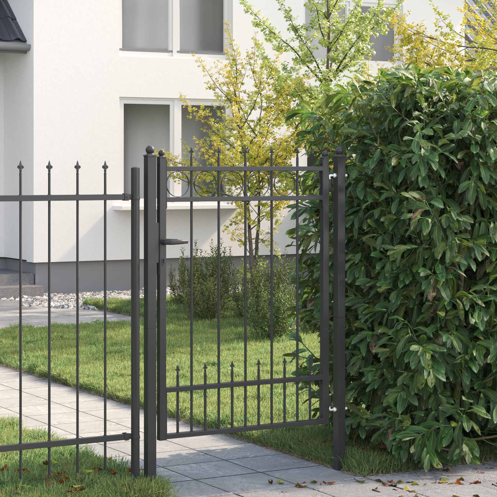 Hekpoort HORST Staal Zwart Vergrendelbaar