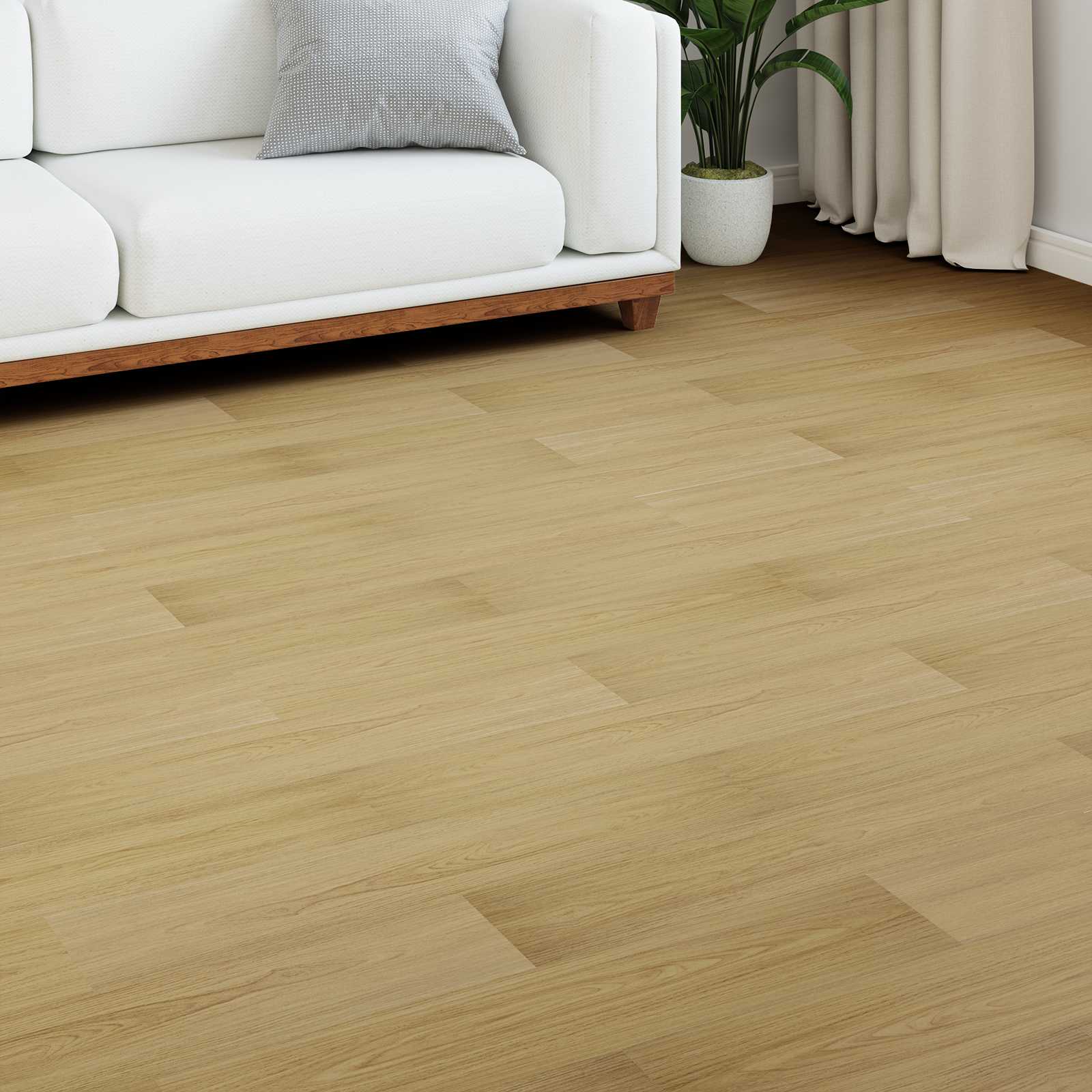 Laminaatvloer 5 pcs Zacht Crème 101 x 20 x 0,8 cm Bewerkt hout