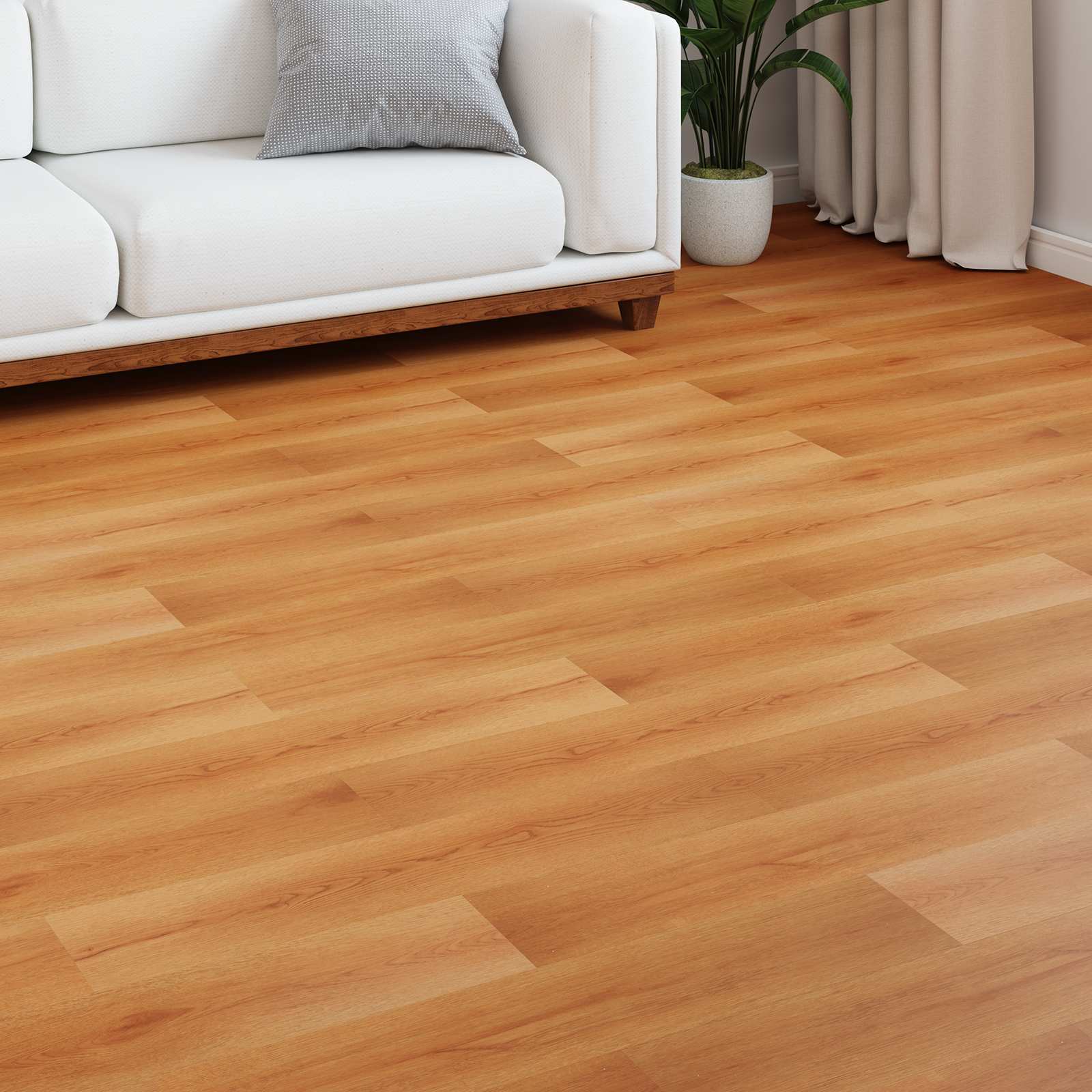 Laminaatvloer 15 pcs Beige 101 x 20 x 0,8 cm Bewerkt hout