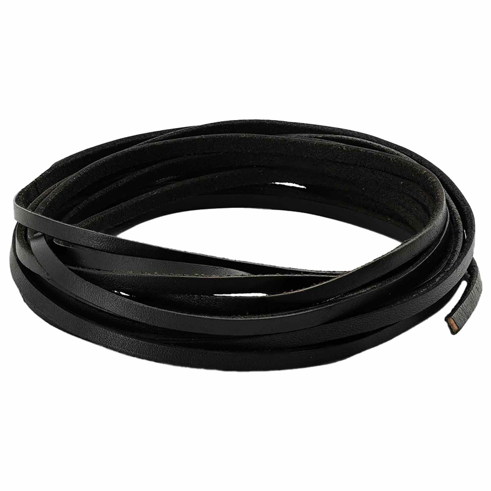 Leren riem Zwart 200 x 0,4 cm Leer