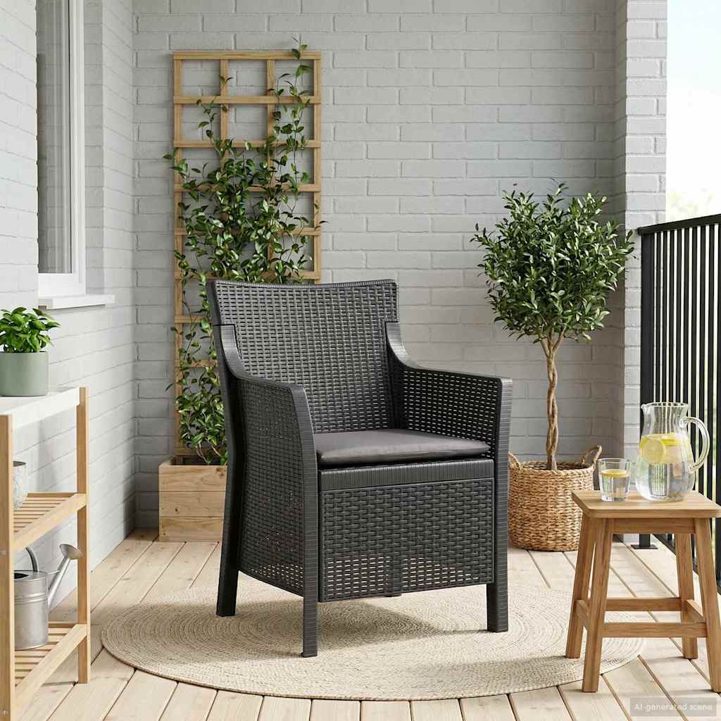 Fauteuil Antracietkleurig PP – afbeelding 1