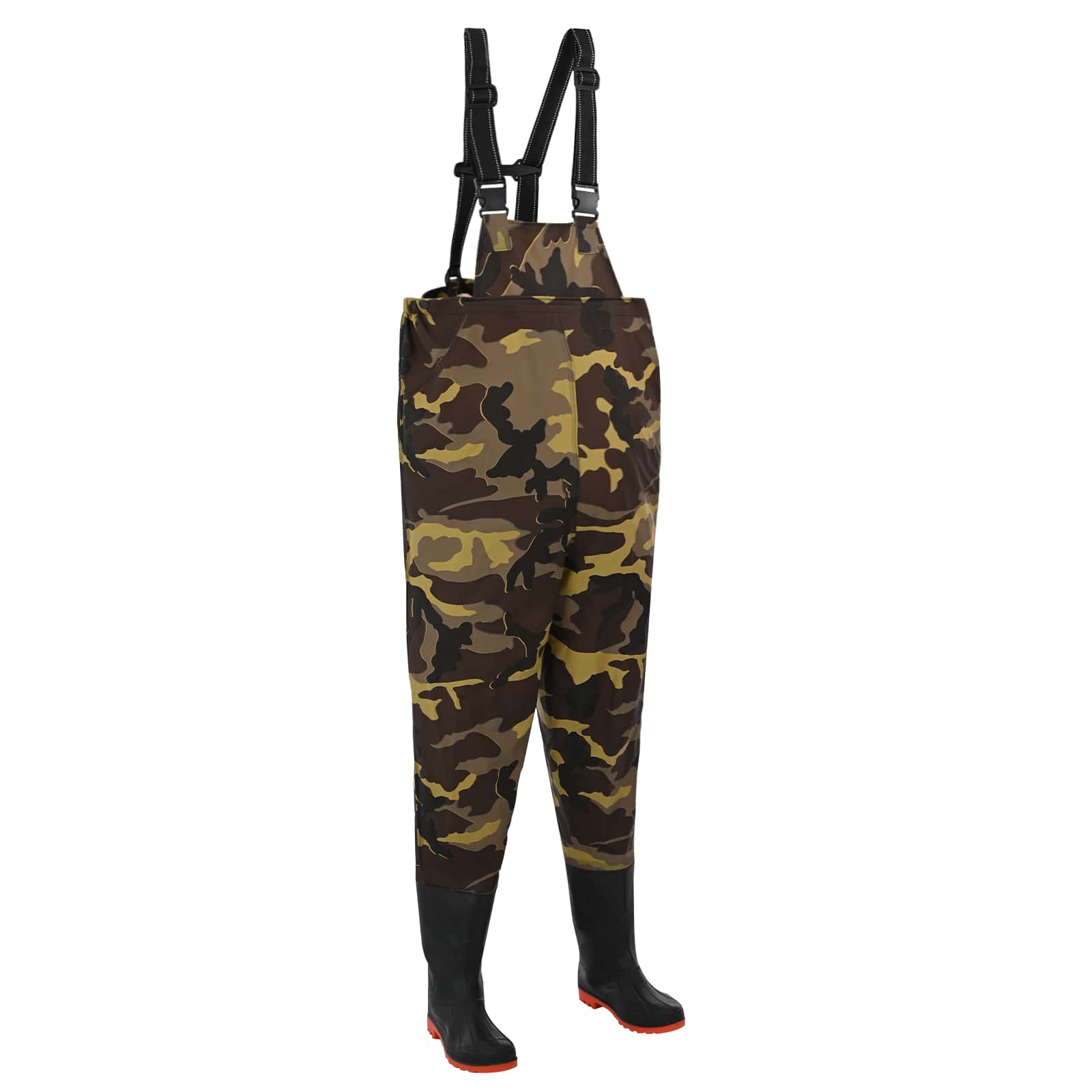 Chest Waders met laarzen PVC gecoate polyester Afmeting 45