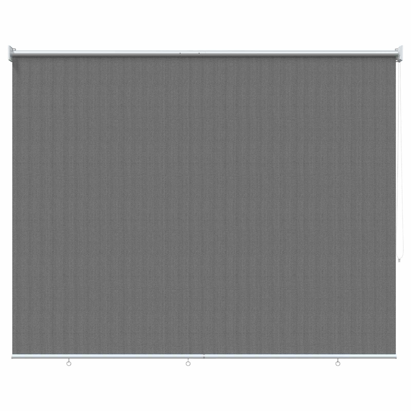 Buitenrolgordijn 90% UV-blok Lichtgrijs 180 x 140 cm HDPE – afbeelding 2