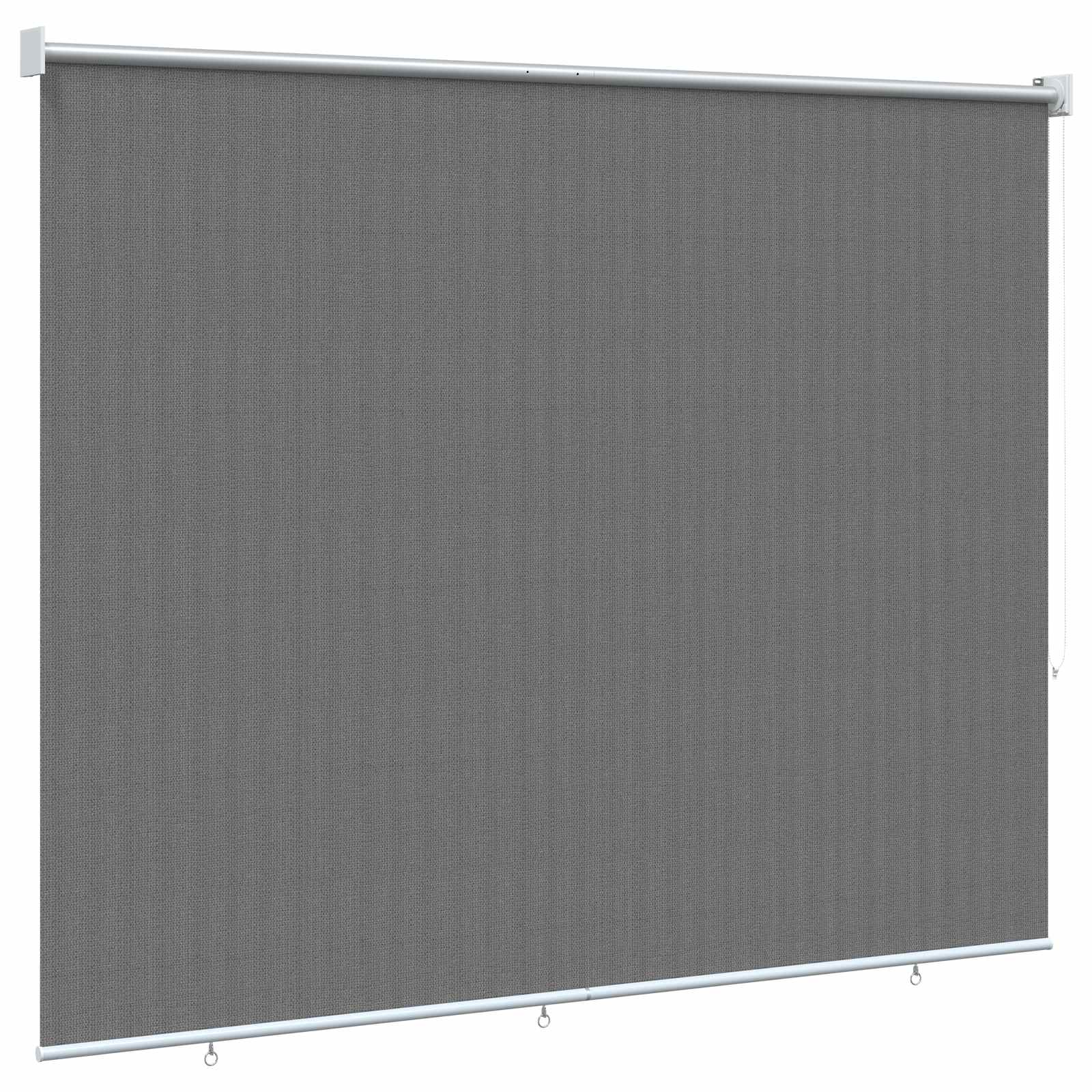 Buitenrolgordijn 90% UV-blok Lichtgrijs 180 x 140 cm HDPE – afbeelding 4