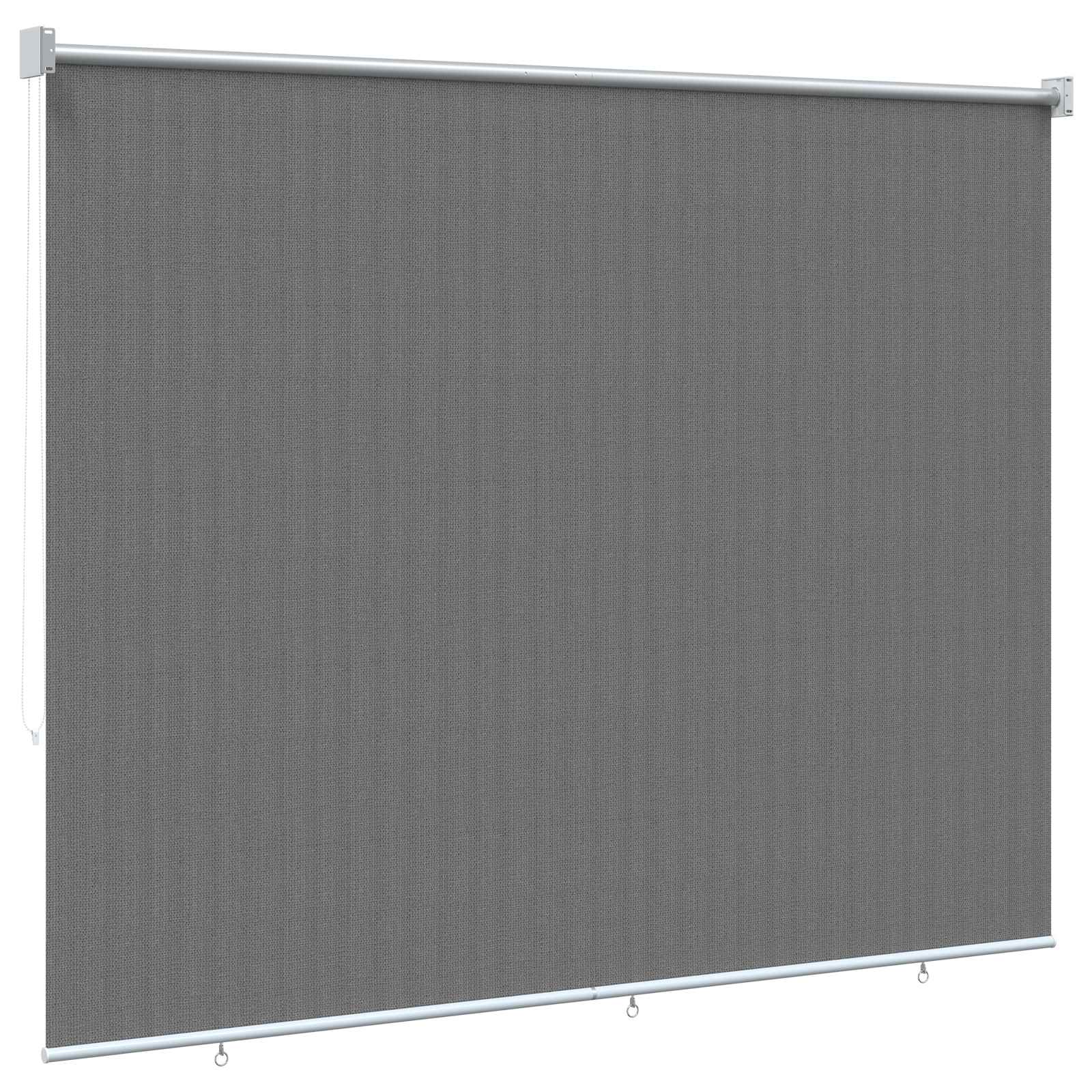Buitenrolgordijn 90% UV-blok Lichtgrijs 180 x 140 cm HDPE – afbeelding 5