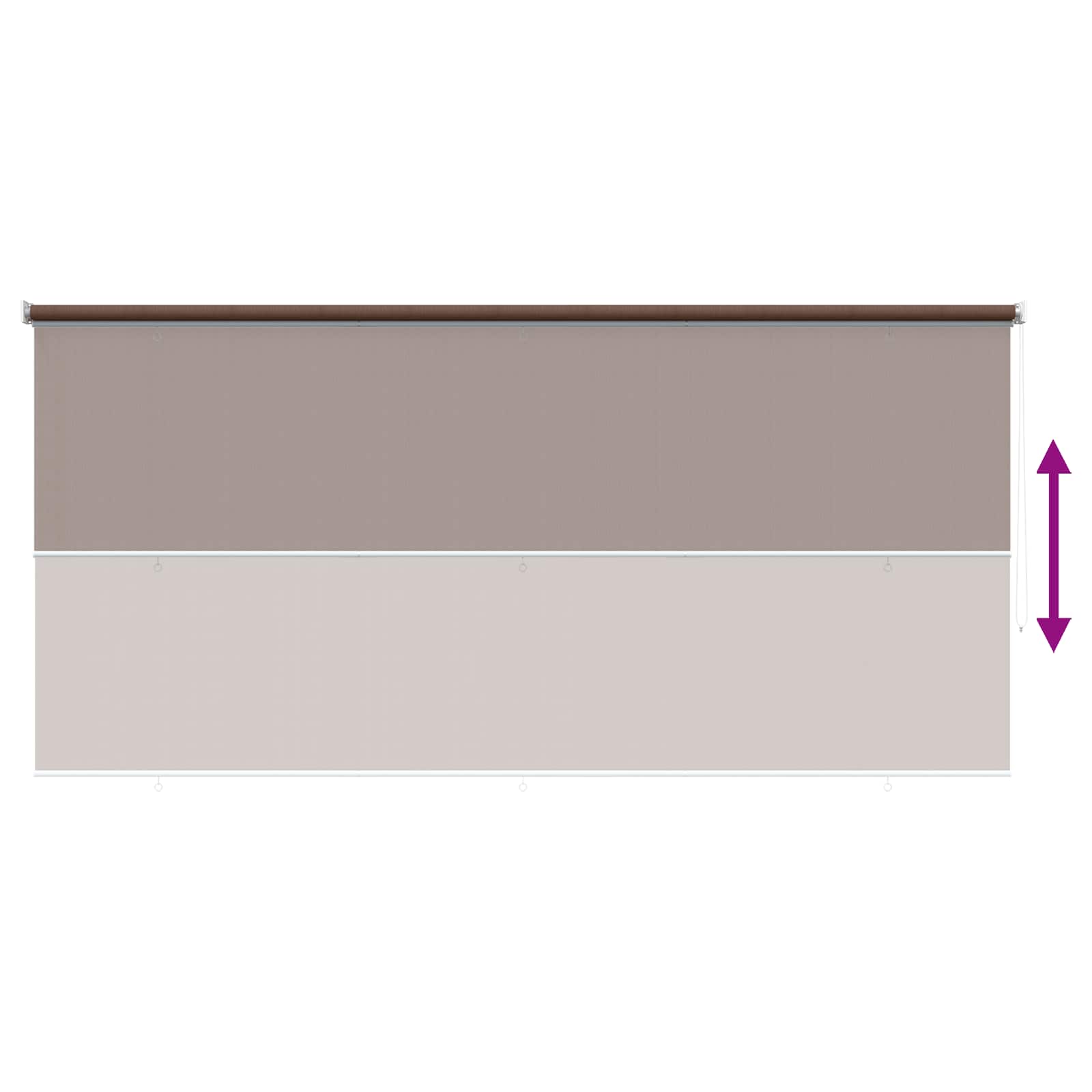 Buitenrolgordijn 90% UV-blok Taupe 300 x 230 cm HDPE – afbeelding 9
