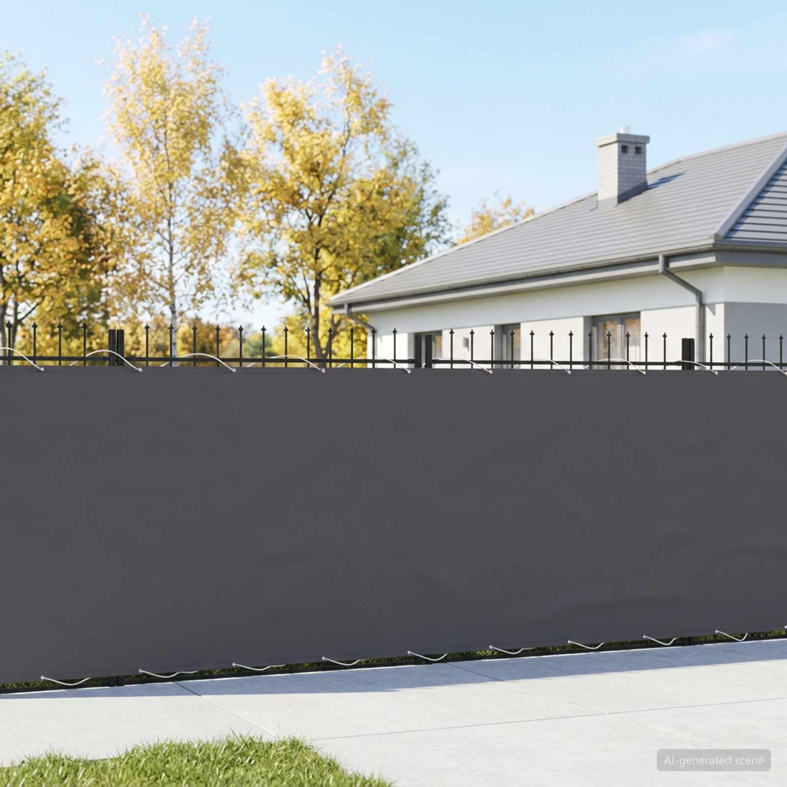 Balkon Privacy Scherm 200 x 500 cm Stof met PU-coating