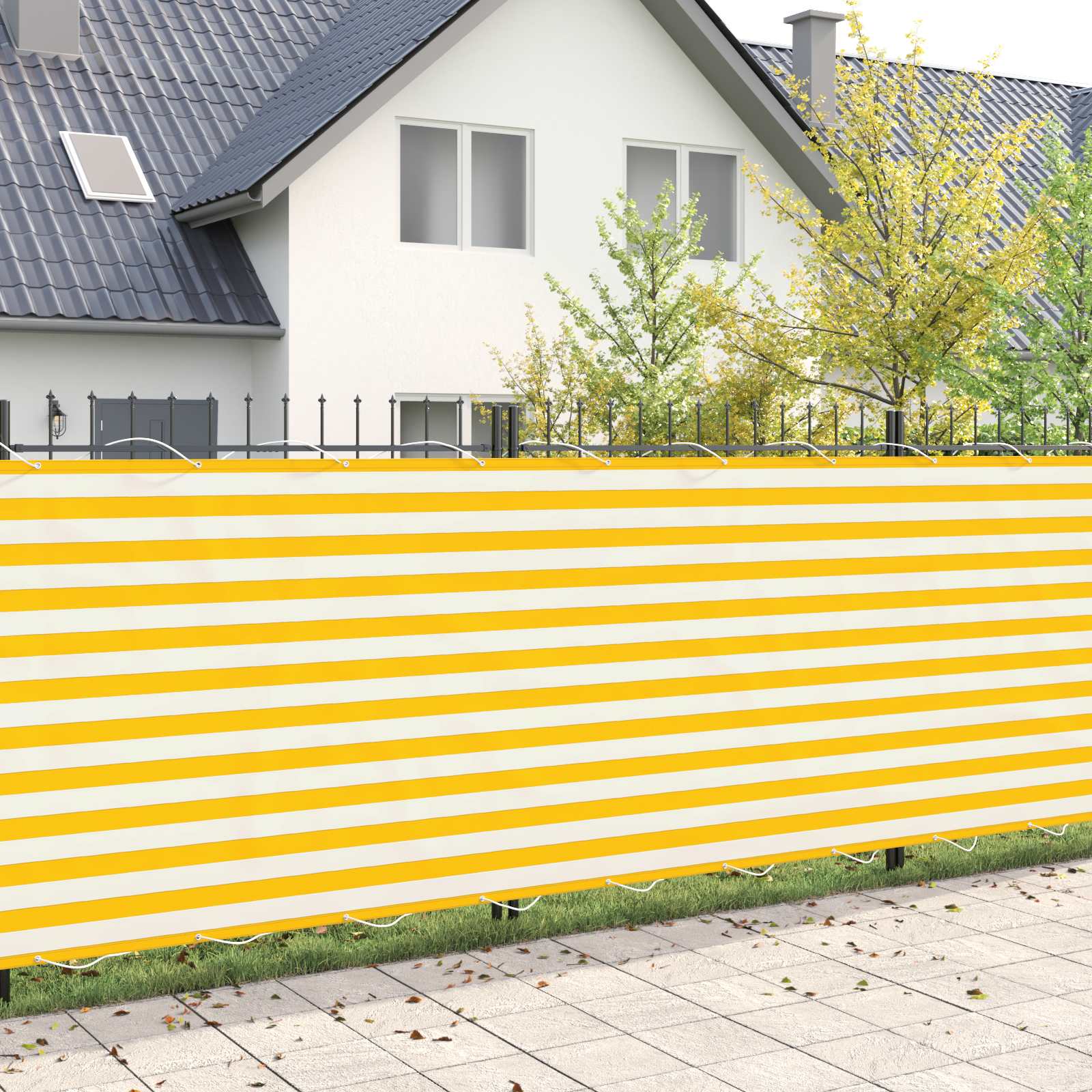 Balkon Privacy Scherm 200 x 700 cm Stof met PU-coating – afbeelding 1