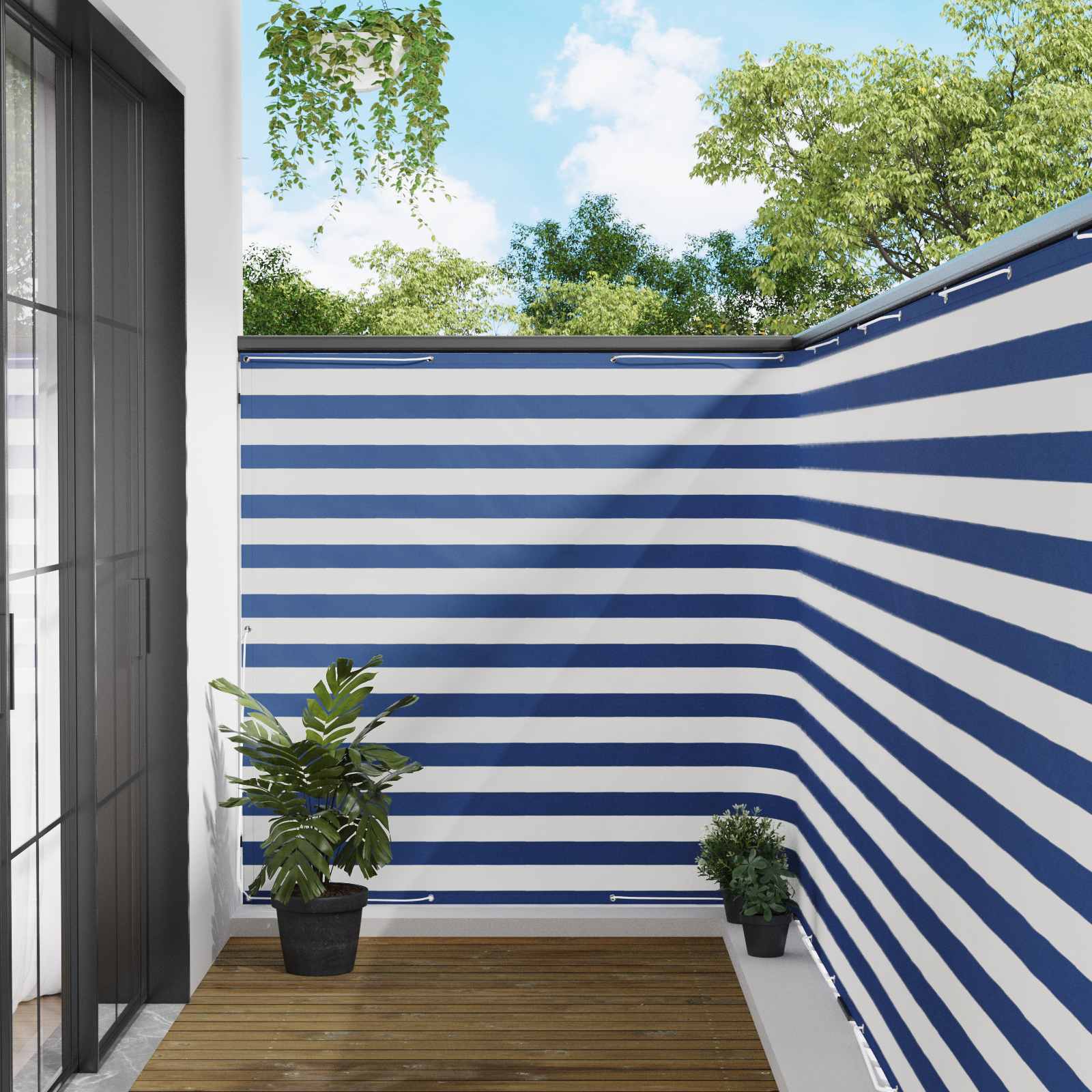 Balkon Privacy Scherm 150 x 500 cm Stof met PU-coating