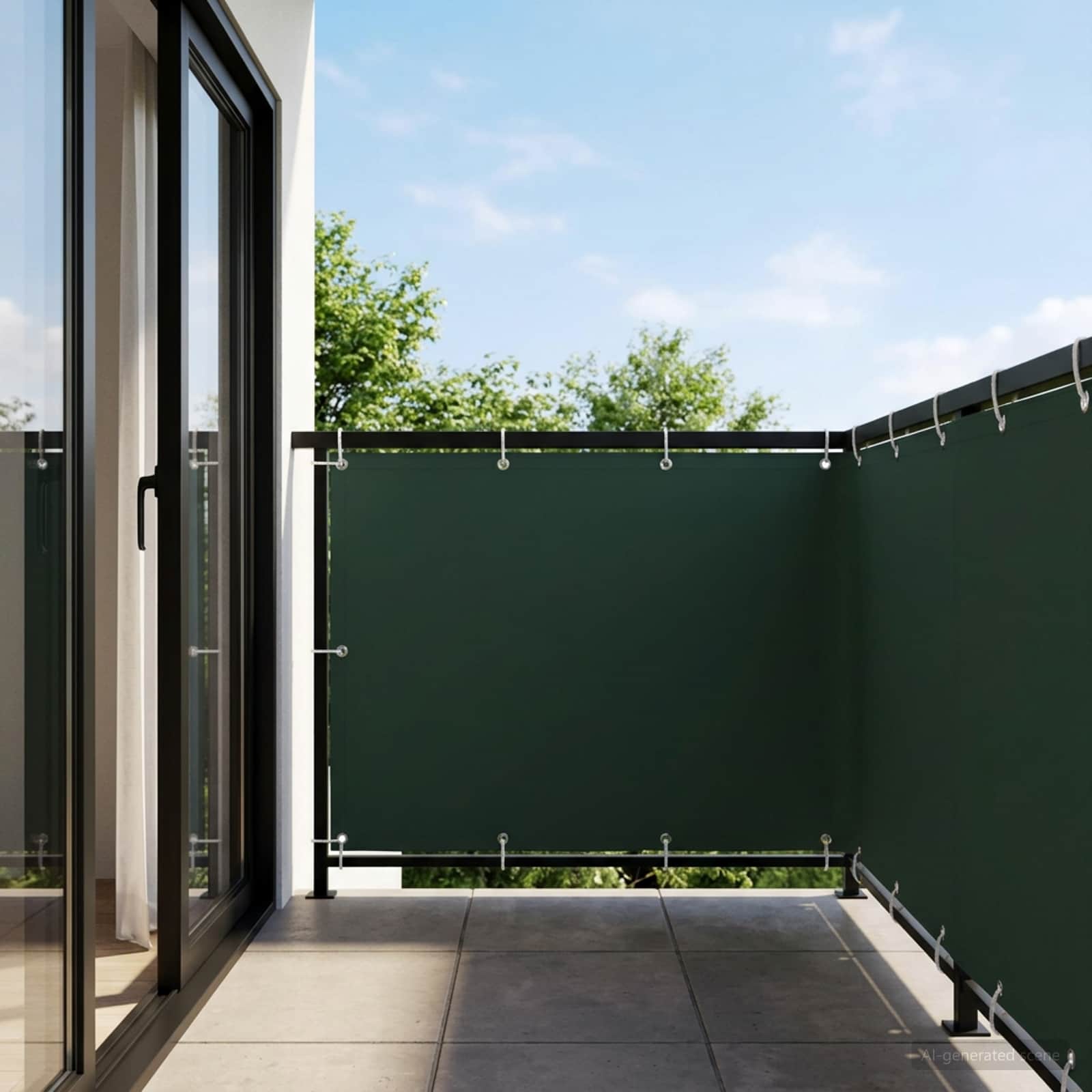 Balkon Privacy Scherm 150 x 700 cm Stof met PU-coating – afbeelding 1