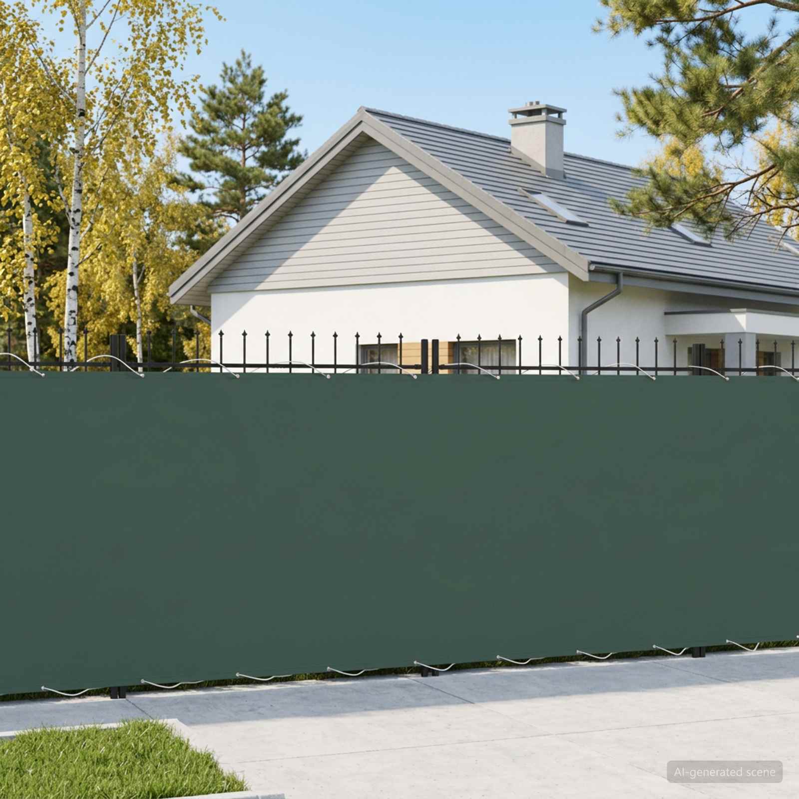 Balkon Privacy Scherm 200 x 600 cm Stof met PU-coating – afbeelding 1