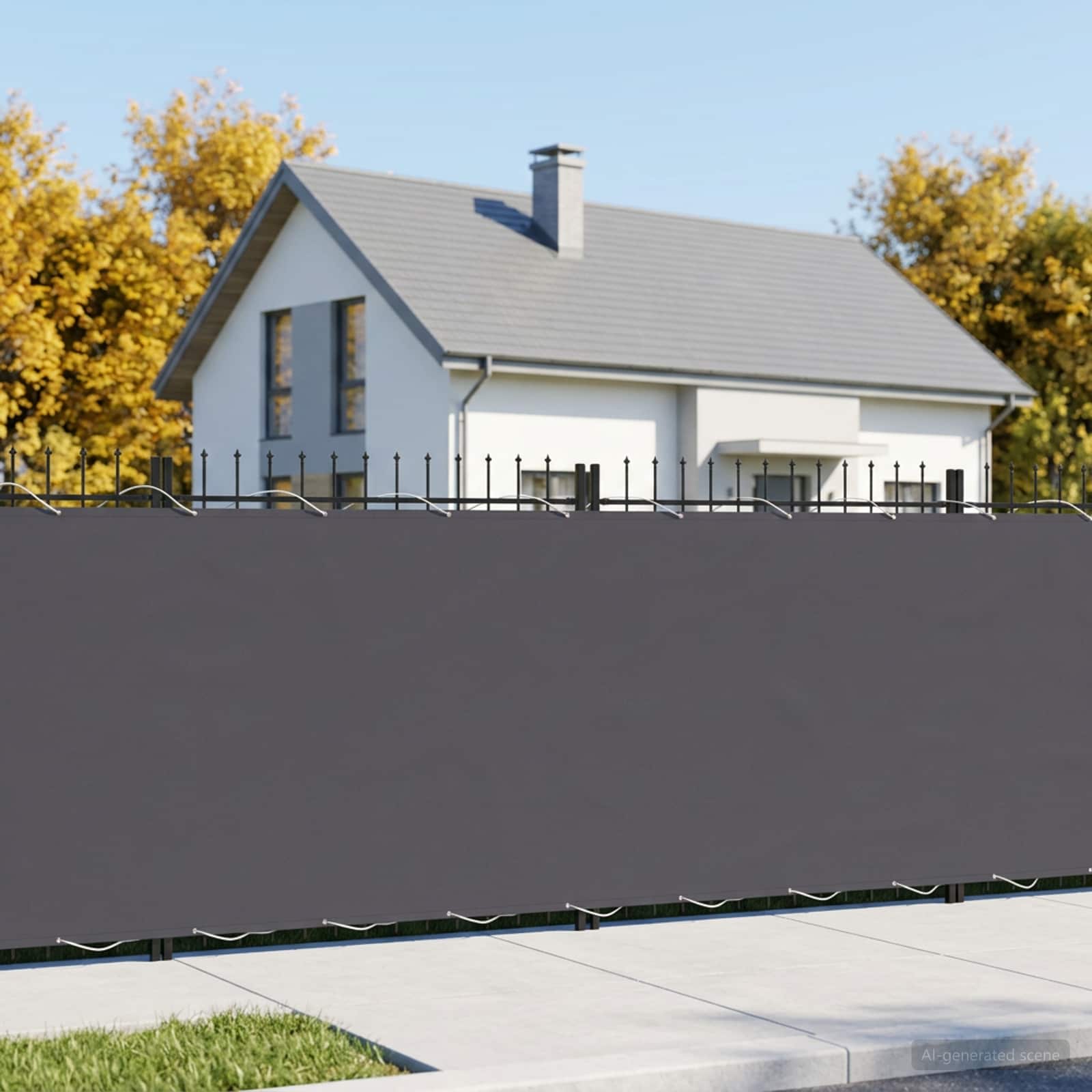 Balkon Privacy Scherm 1,5 x 15 m Stof met PU-coating