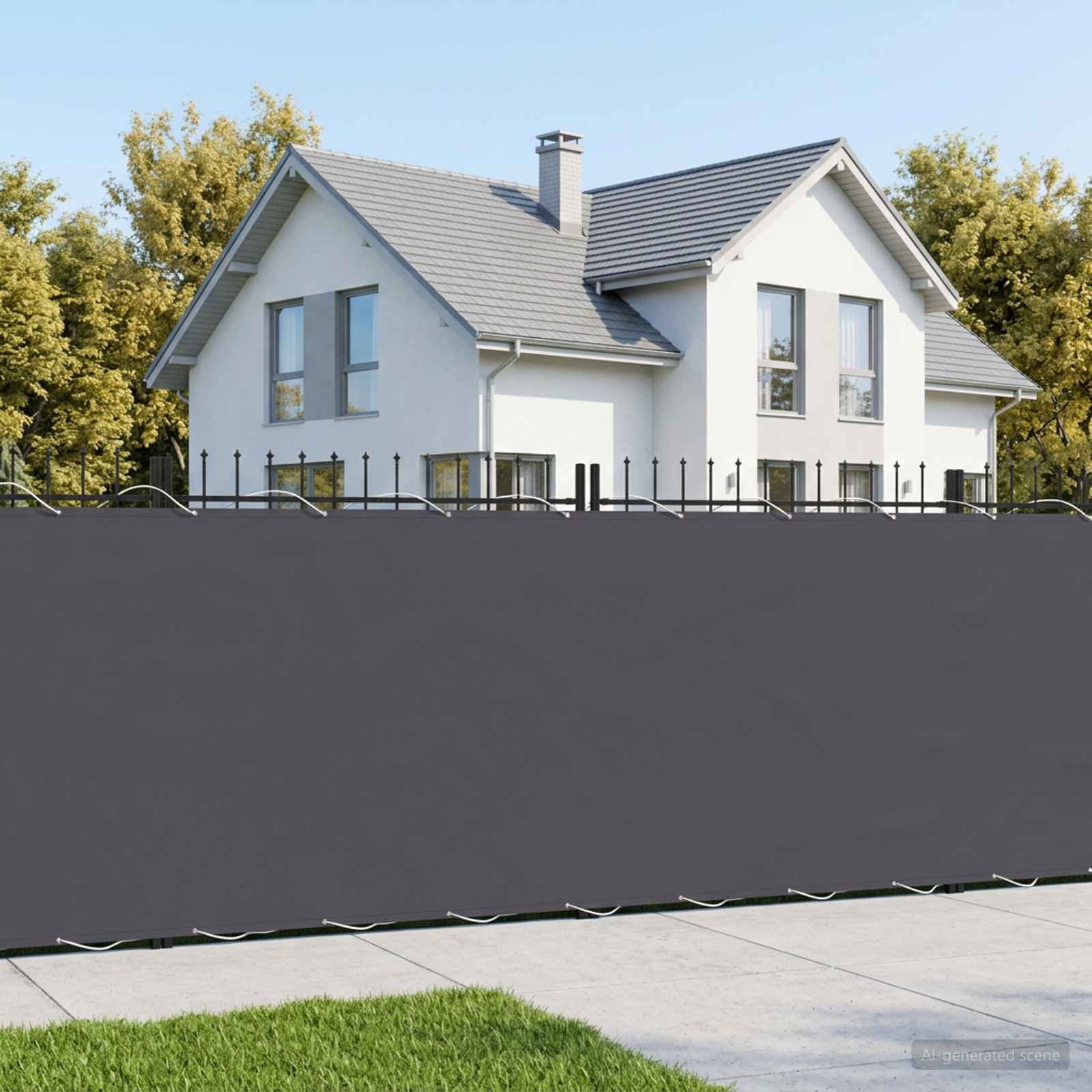 Balkon Privacy Scherm 1,5 x 25 m Stof met PU-coating